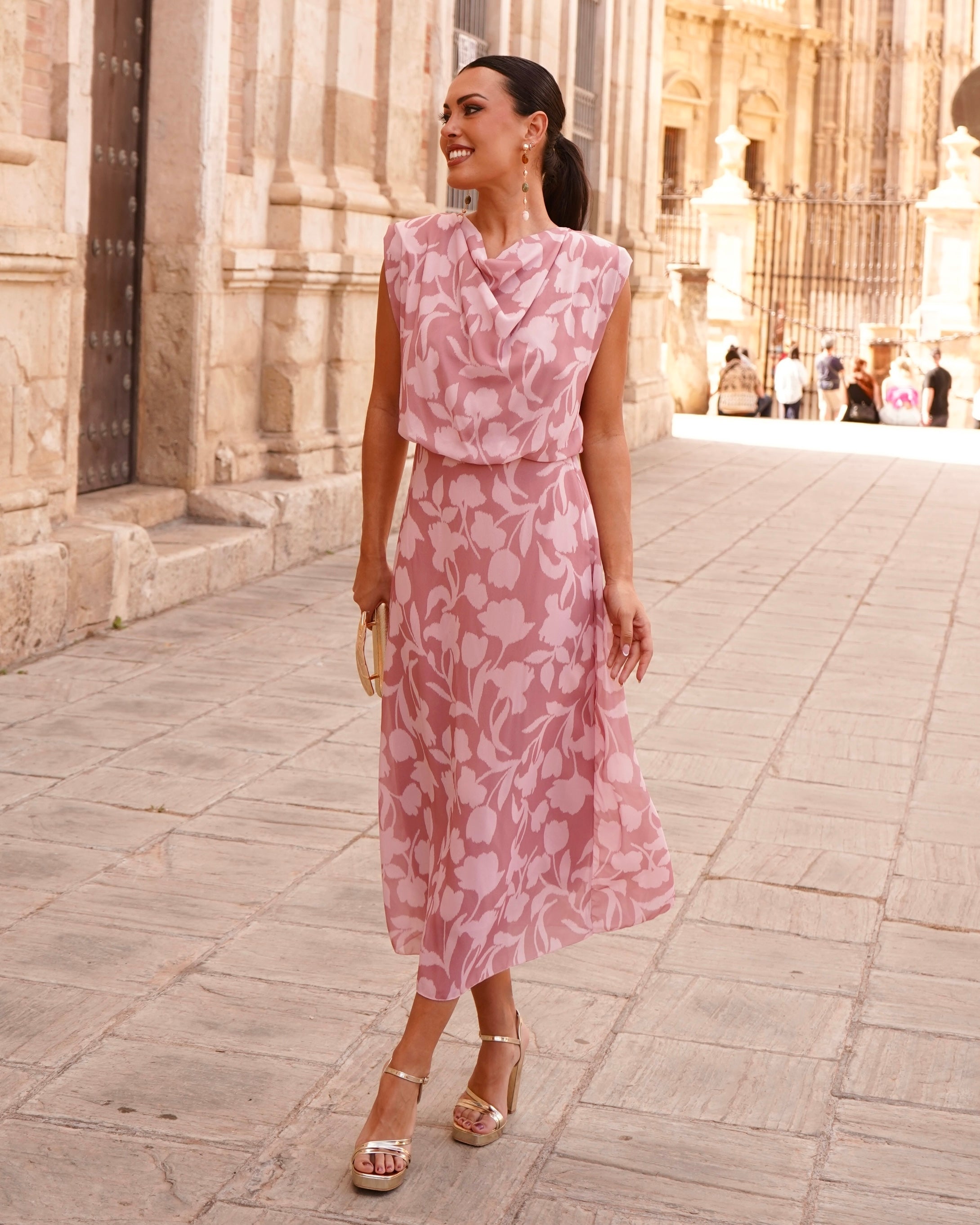 Vestido Delia Rosáceo