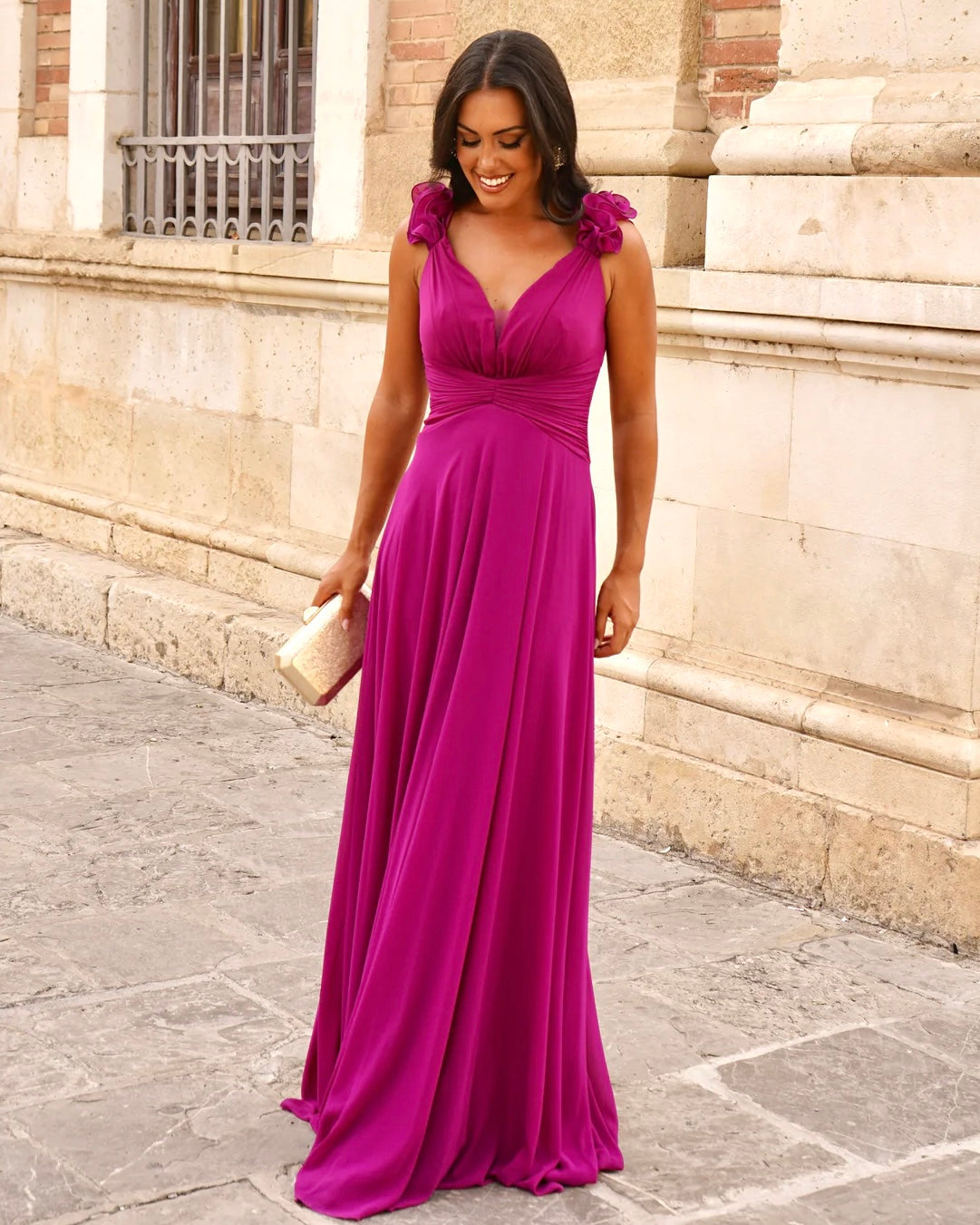 Vestido Madeira fucsia