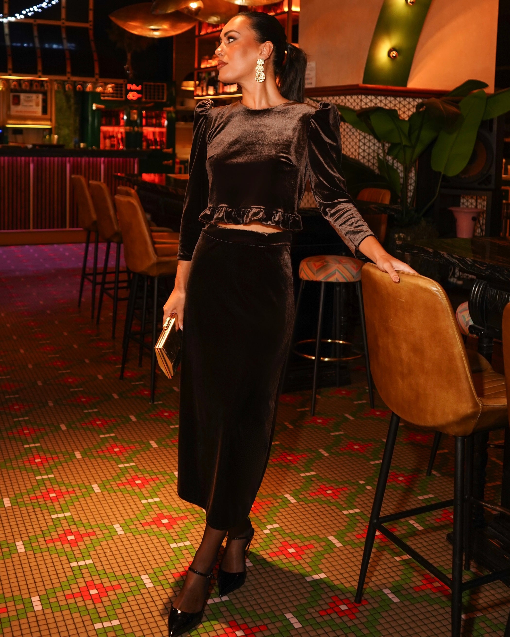 Conjunto Griselda chocolate