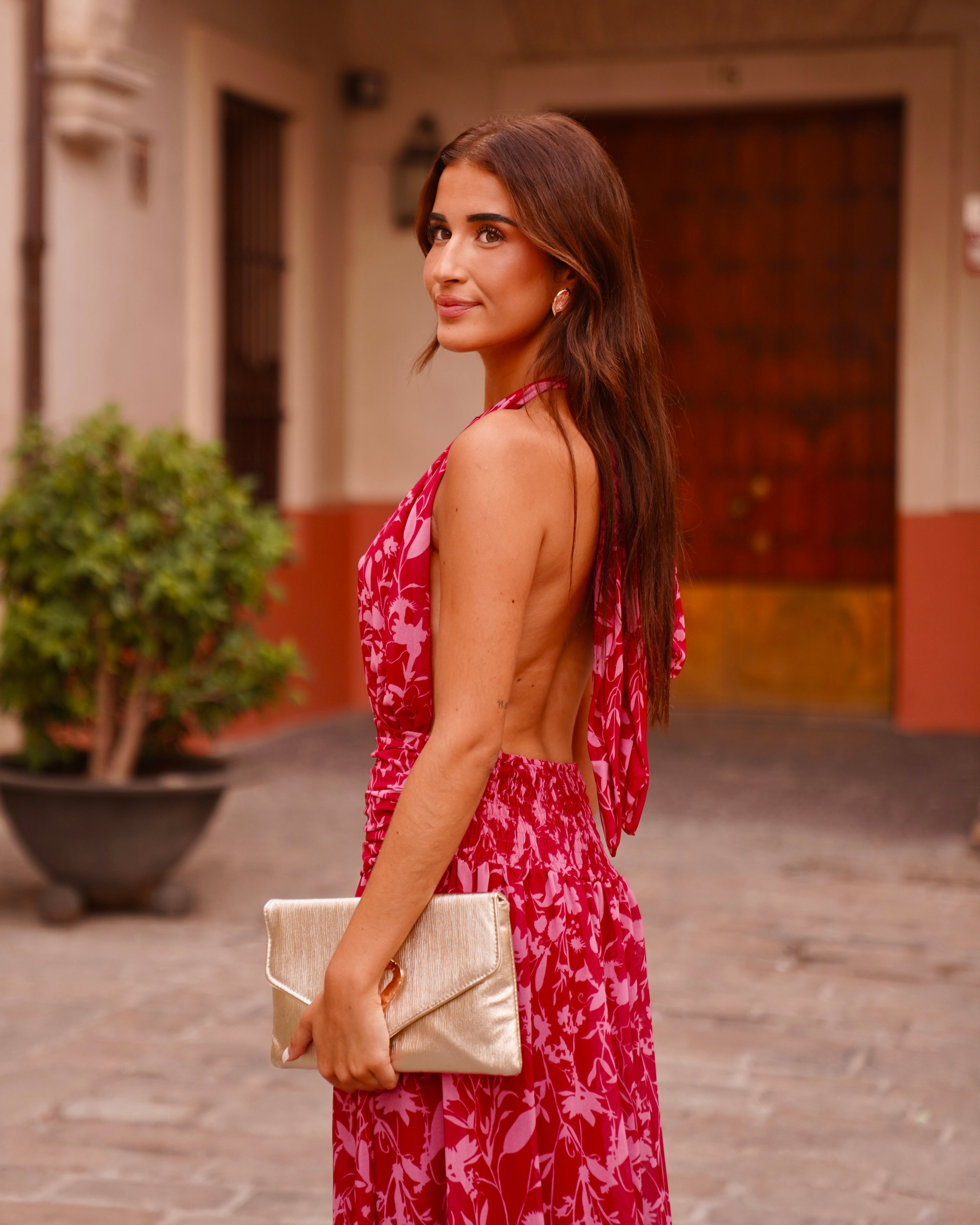 Vestido Alexia Rojizo