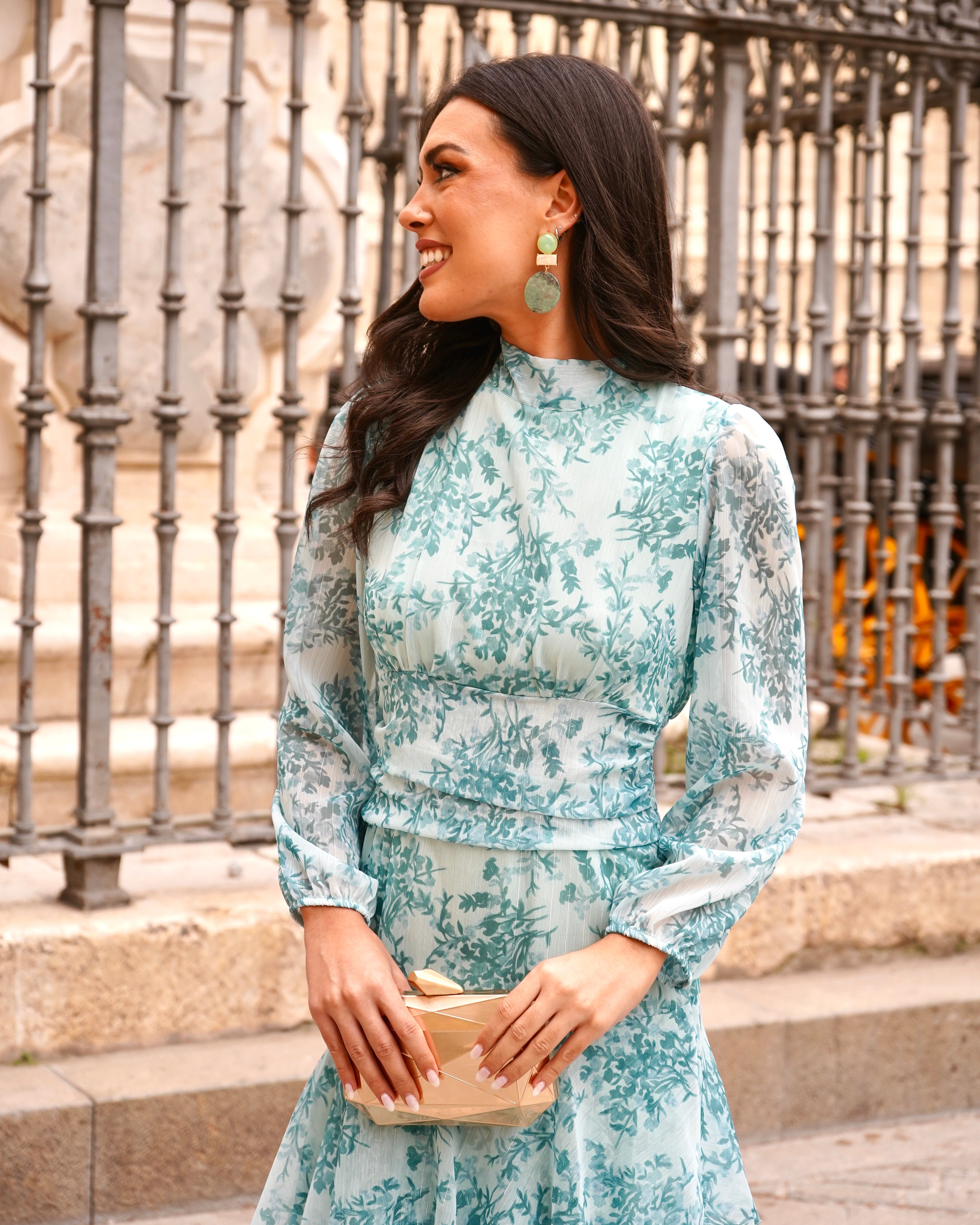 Vestido Marisol Verde Agua