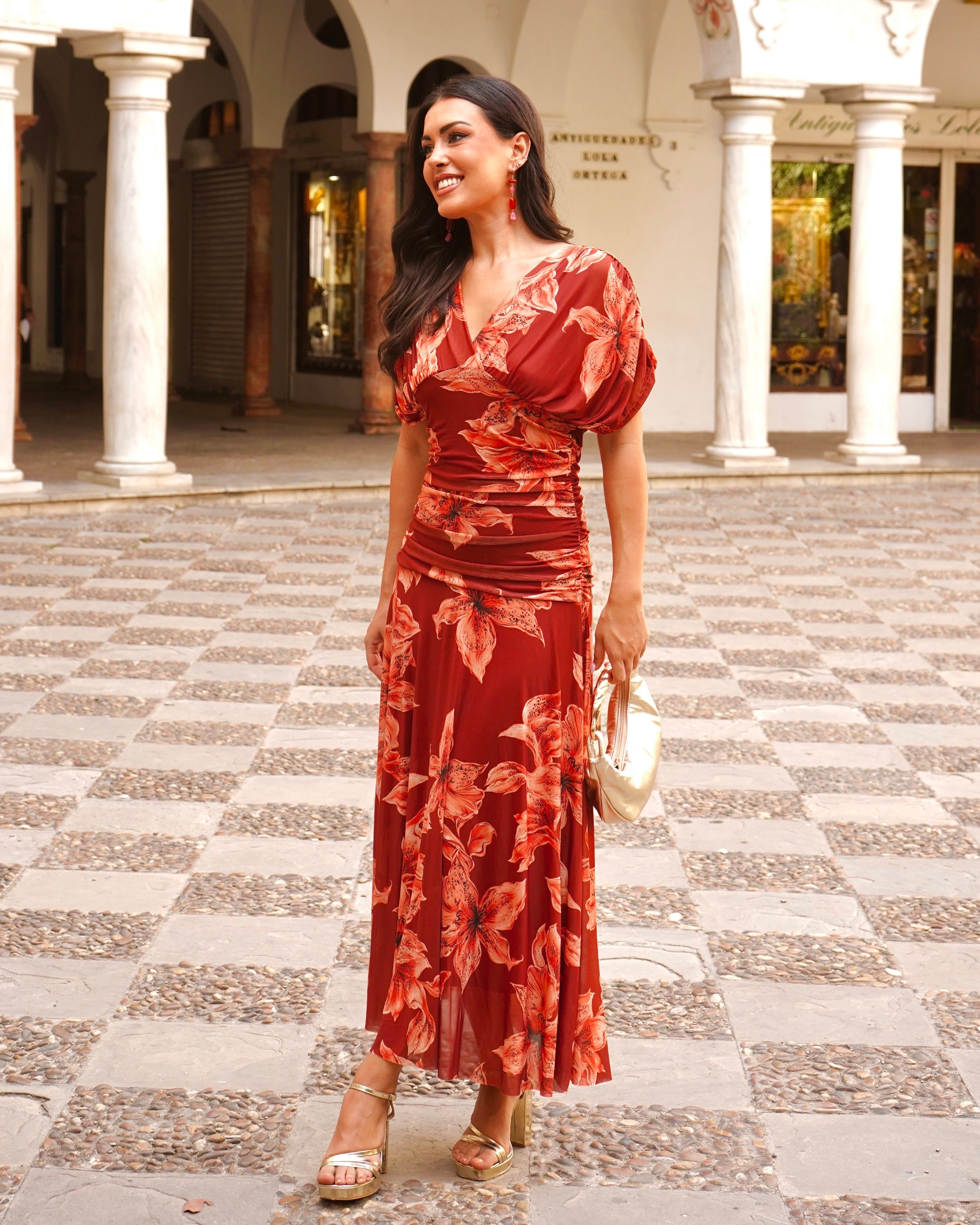 Vestido Yaiza Teja