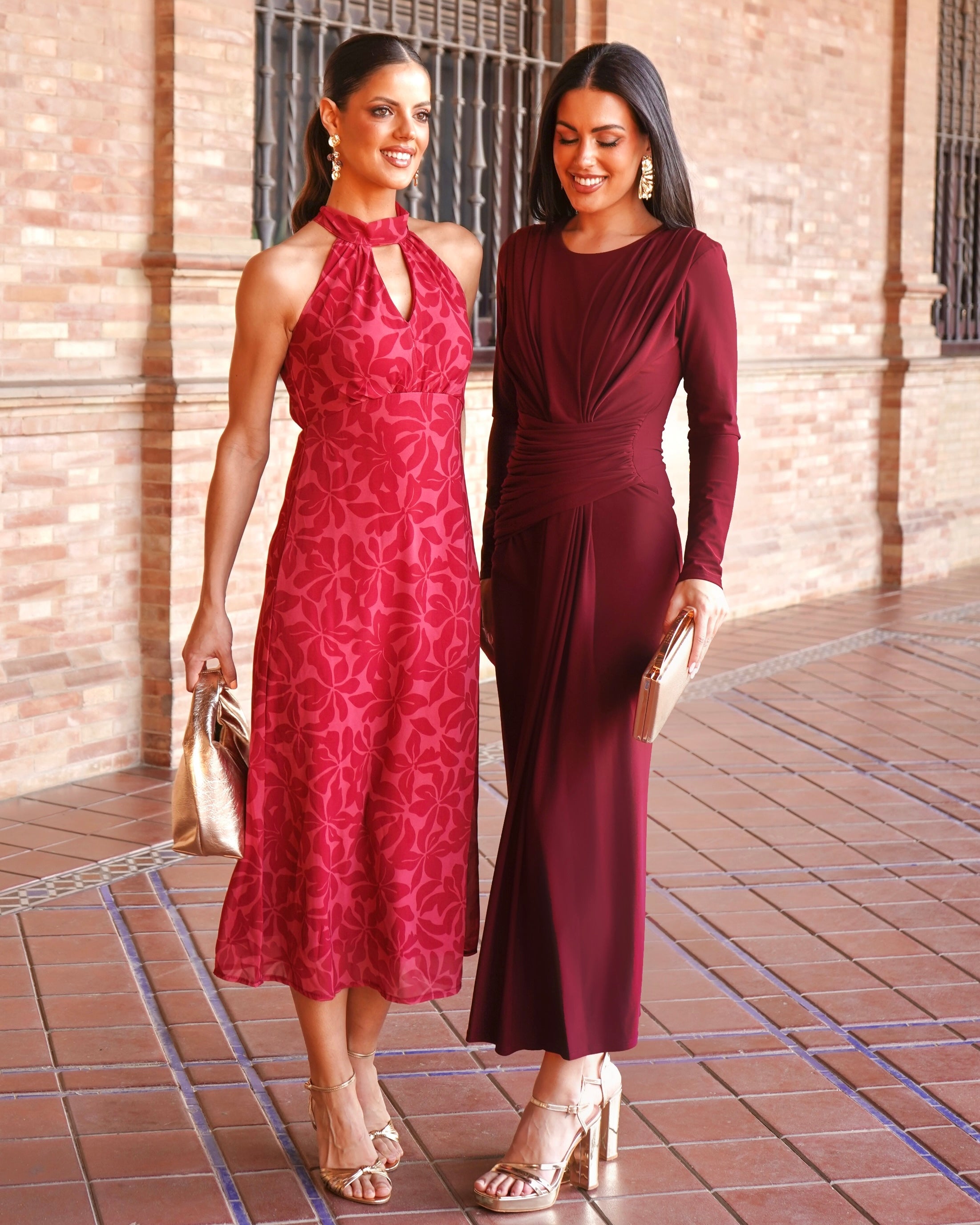 Vestido Ginebra Burdeos
