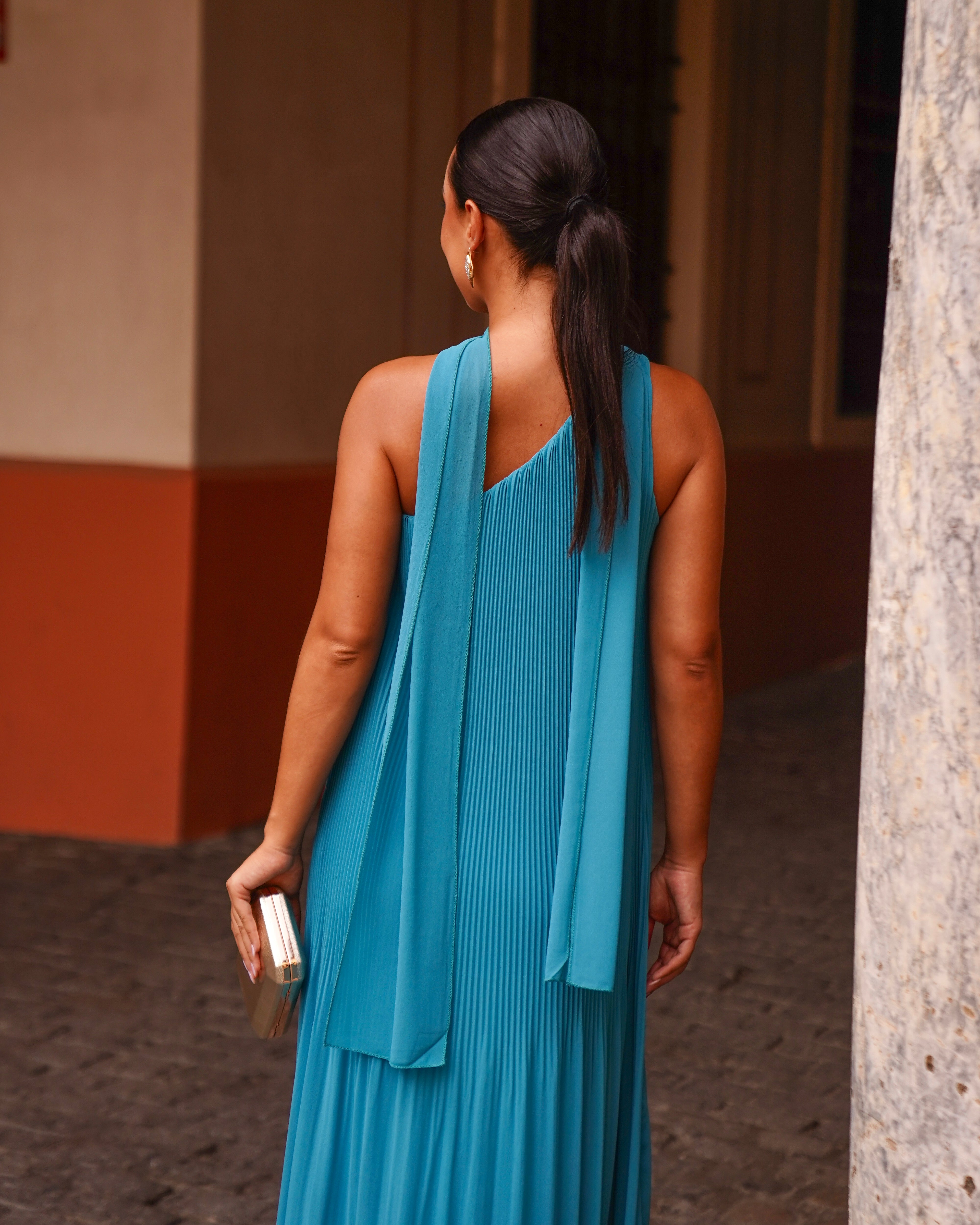 Vestido Carla Turquesa