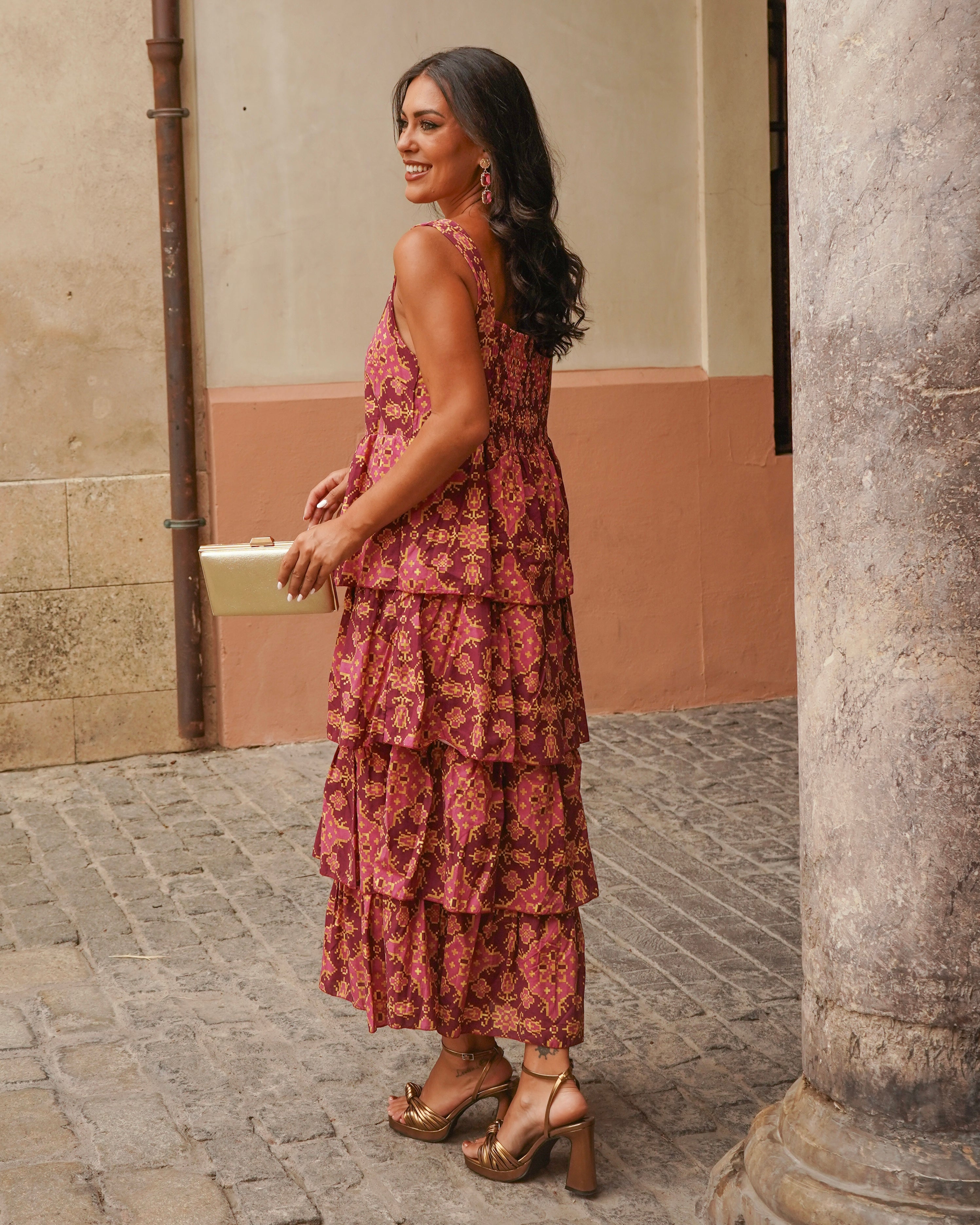 Vestido Casandra rosa