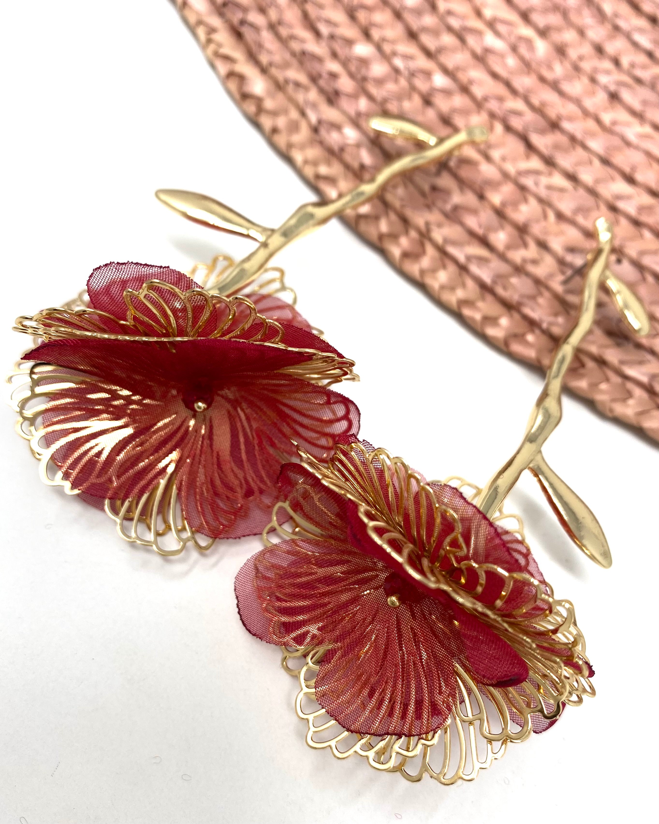 Pendientes Jimena rojizo
