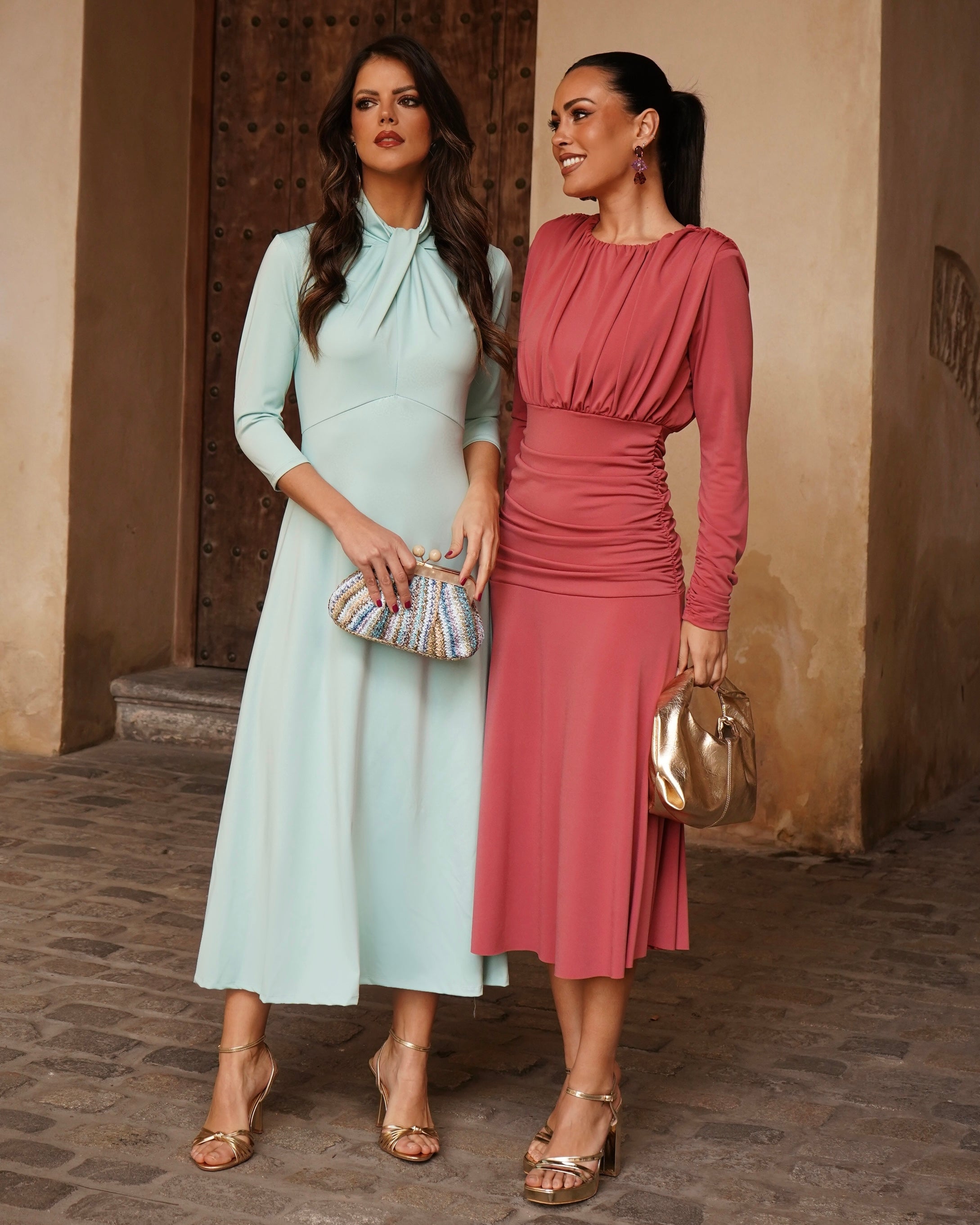 Vestido Sabrina Verde Agua