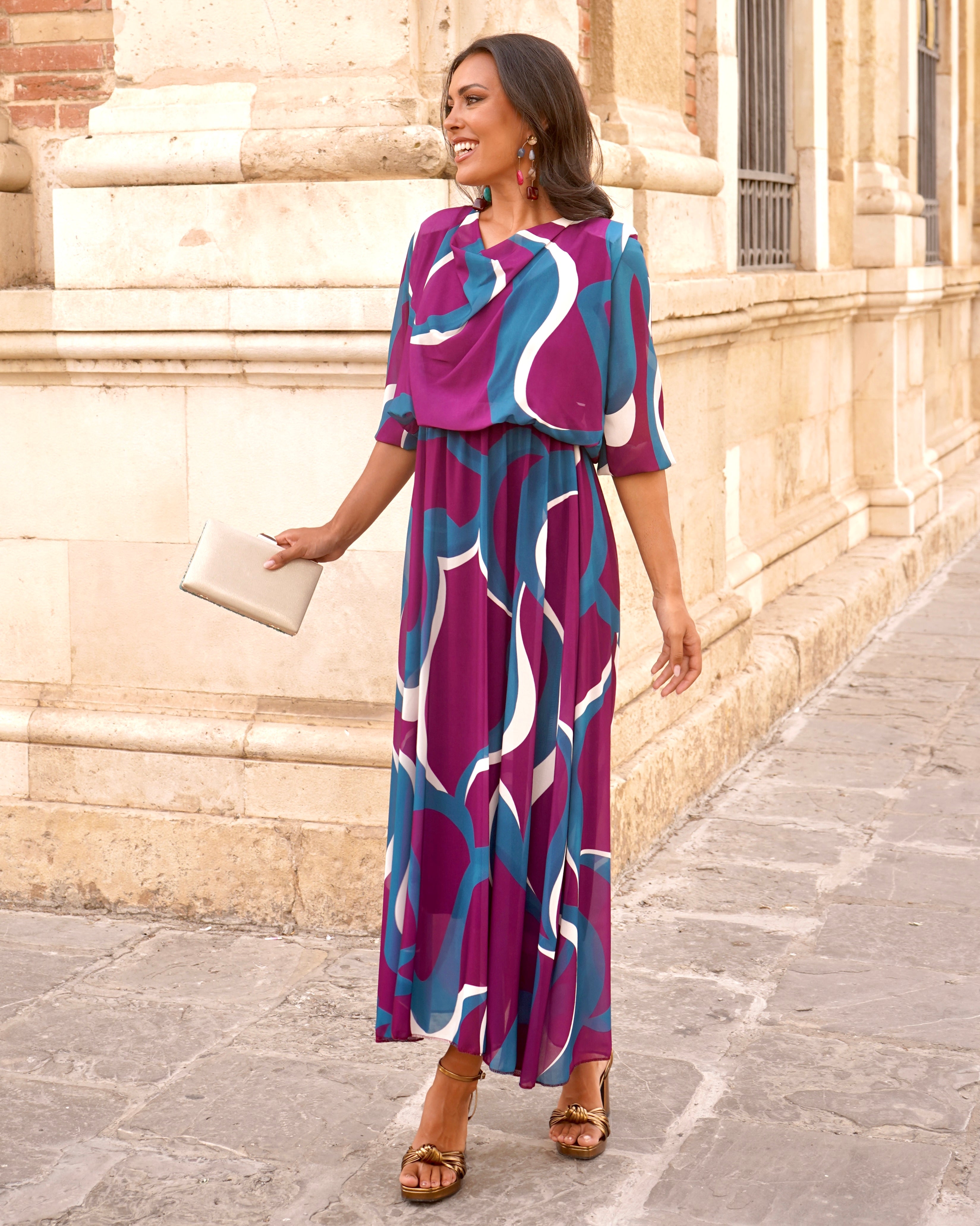 Vestido Maribel Buganvilla