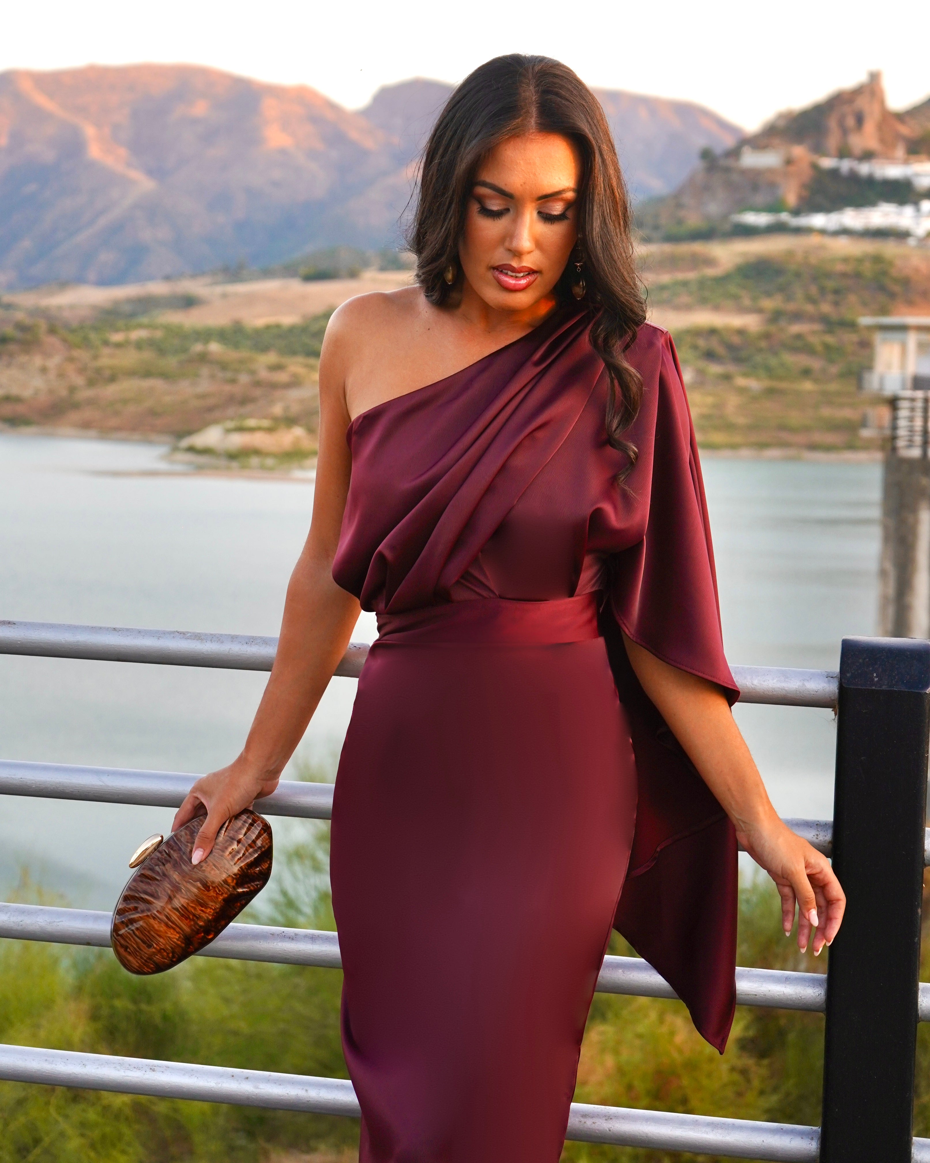 Vestido Verona Burdeos