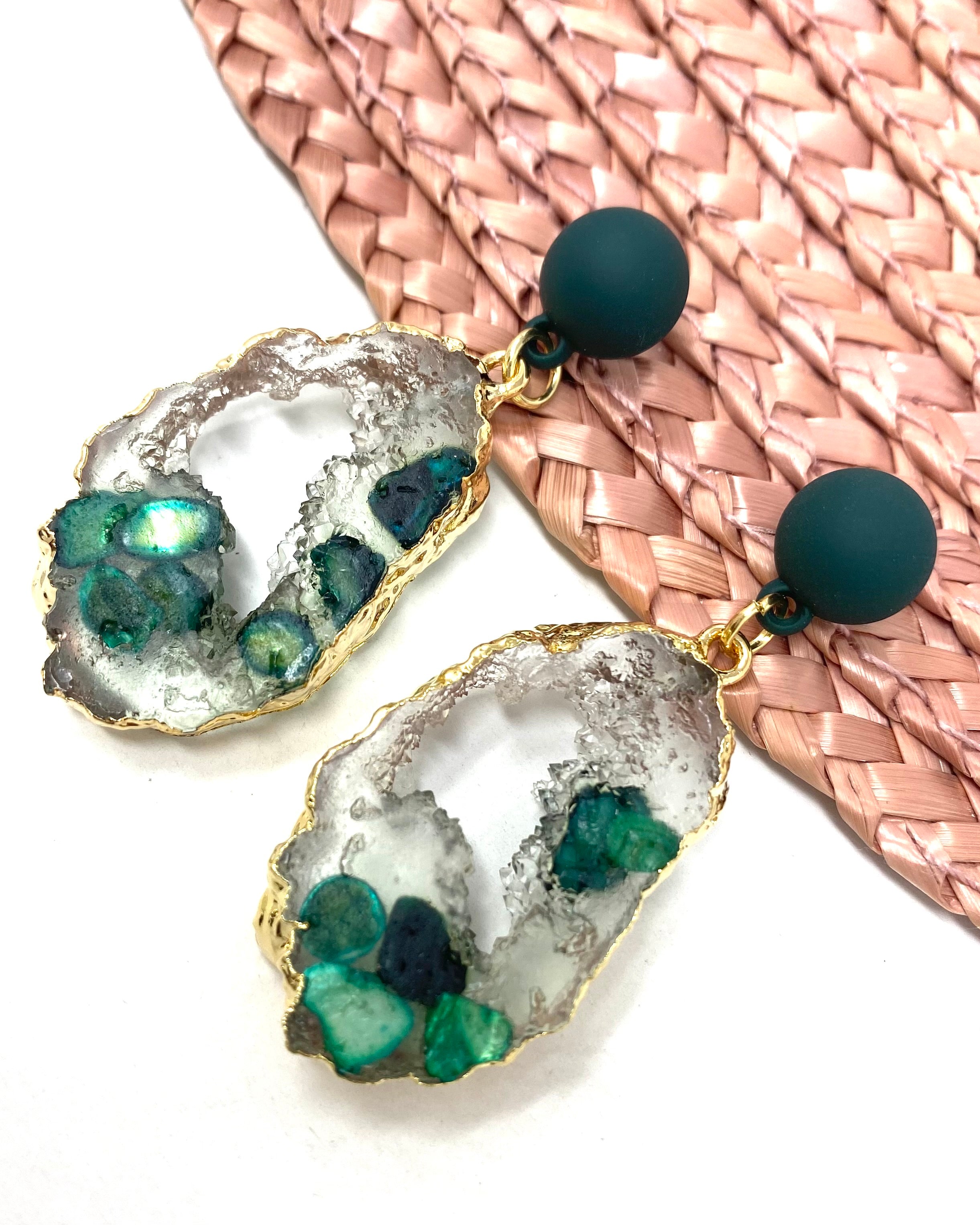 Green Emerald Earrings