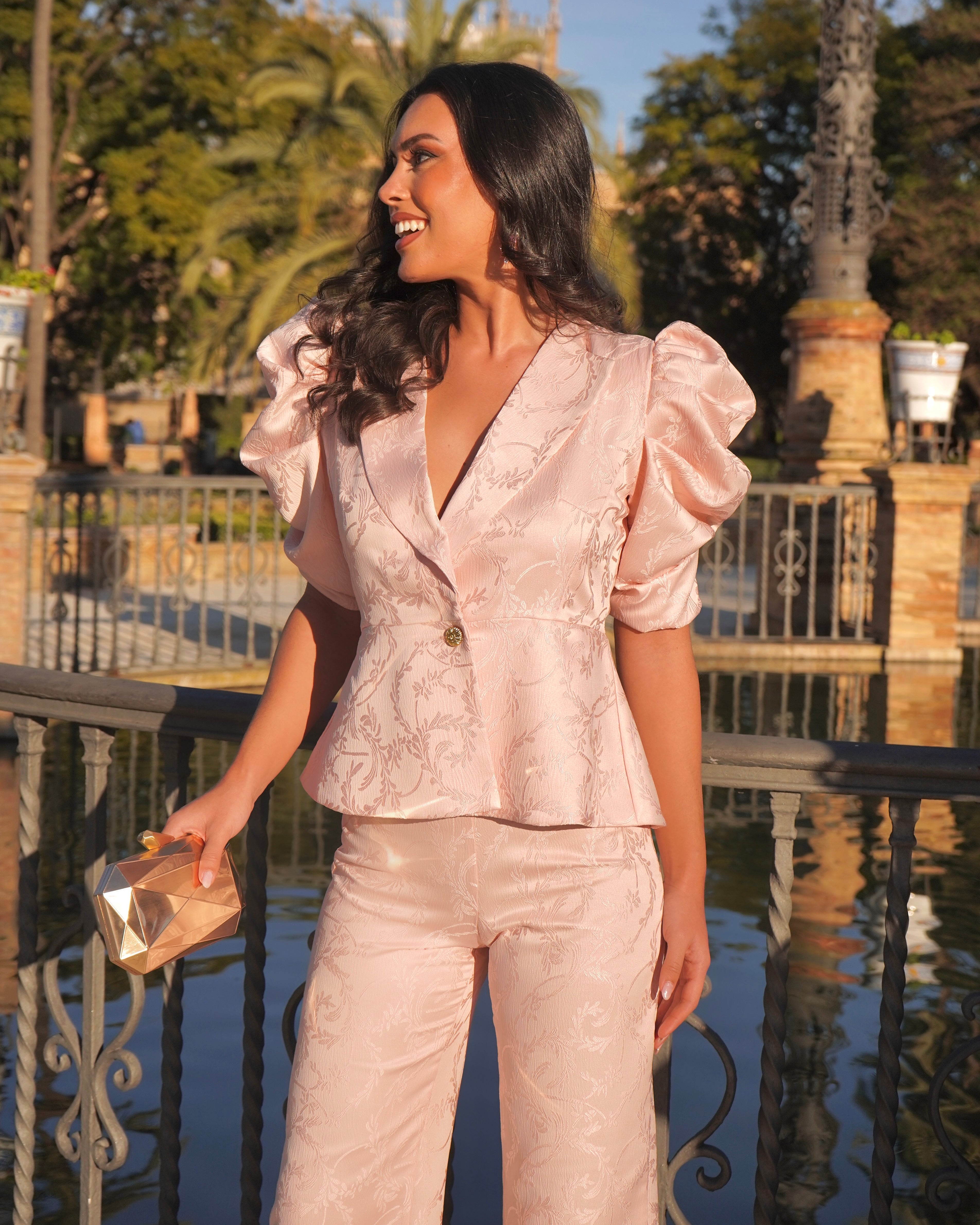 Conjunto Valentina Rosa Empolvado