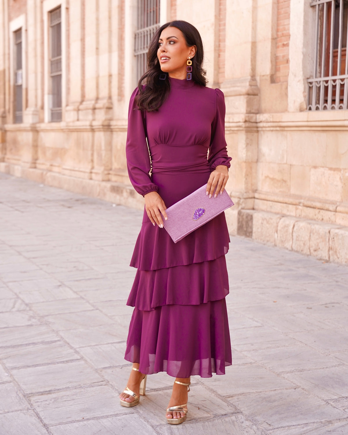 Vestido Julieta Buganvilla
