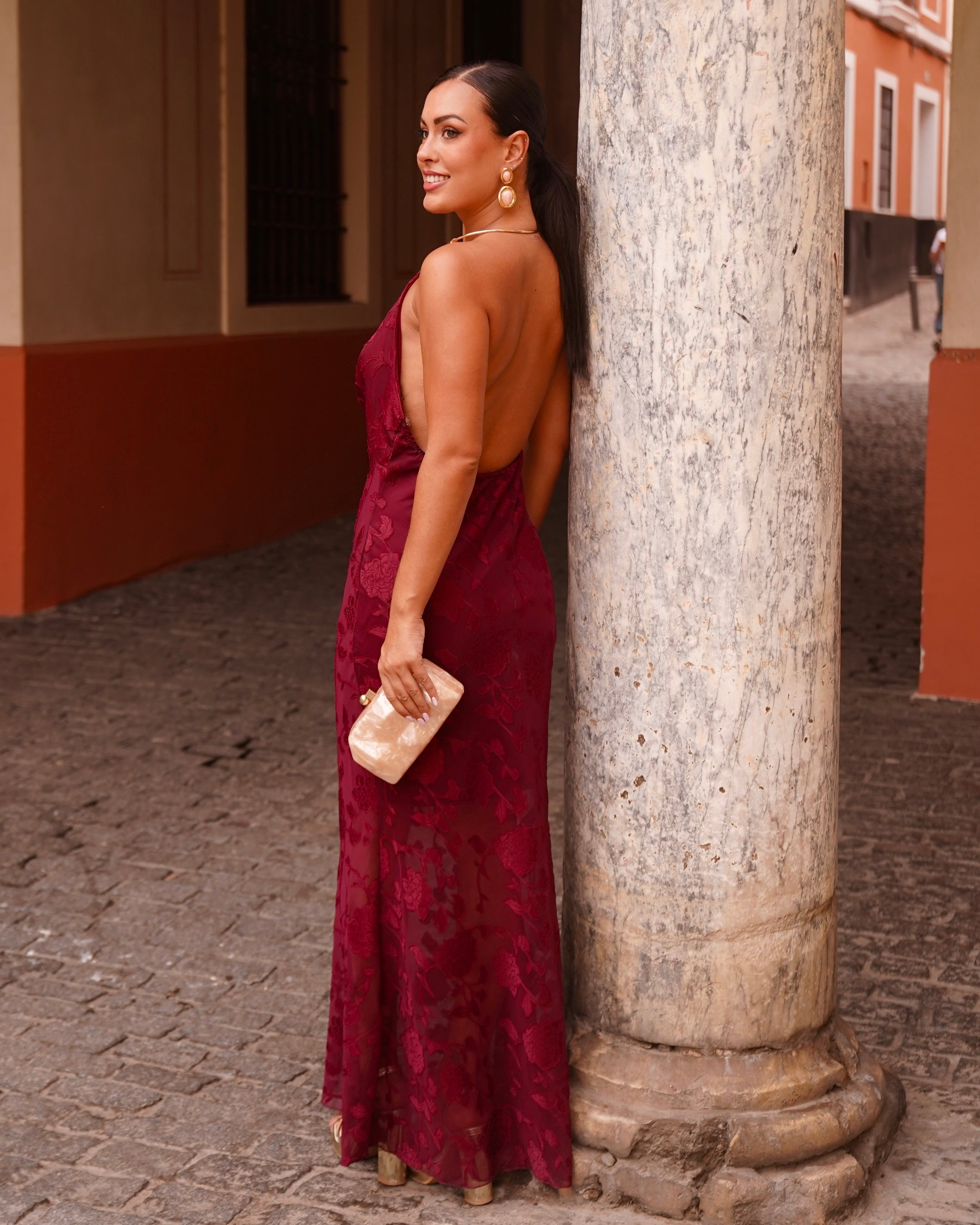 Vestido Imelda Burdeos