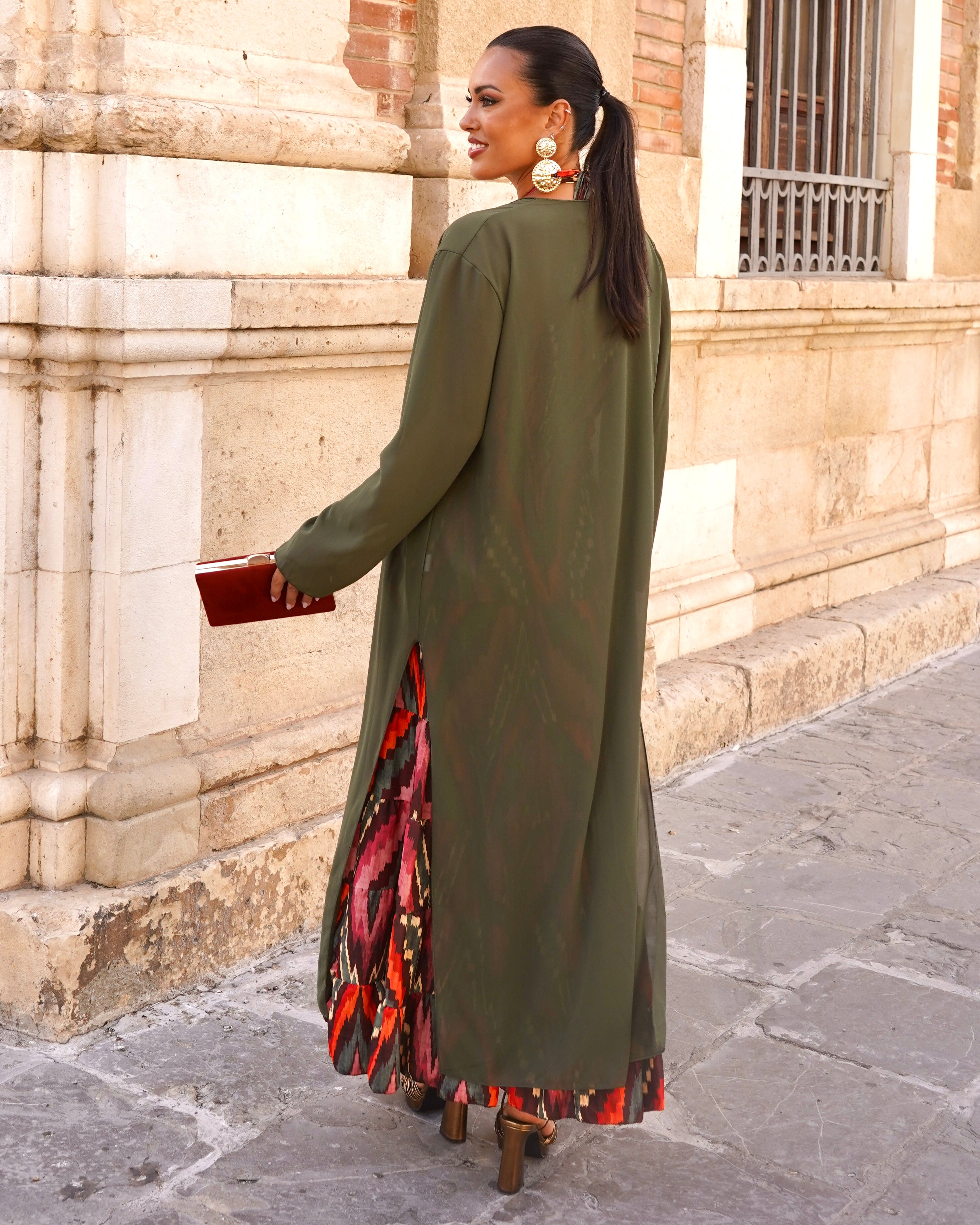 Chiffon frock coat