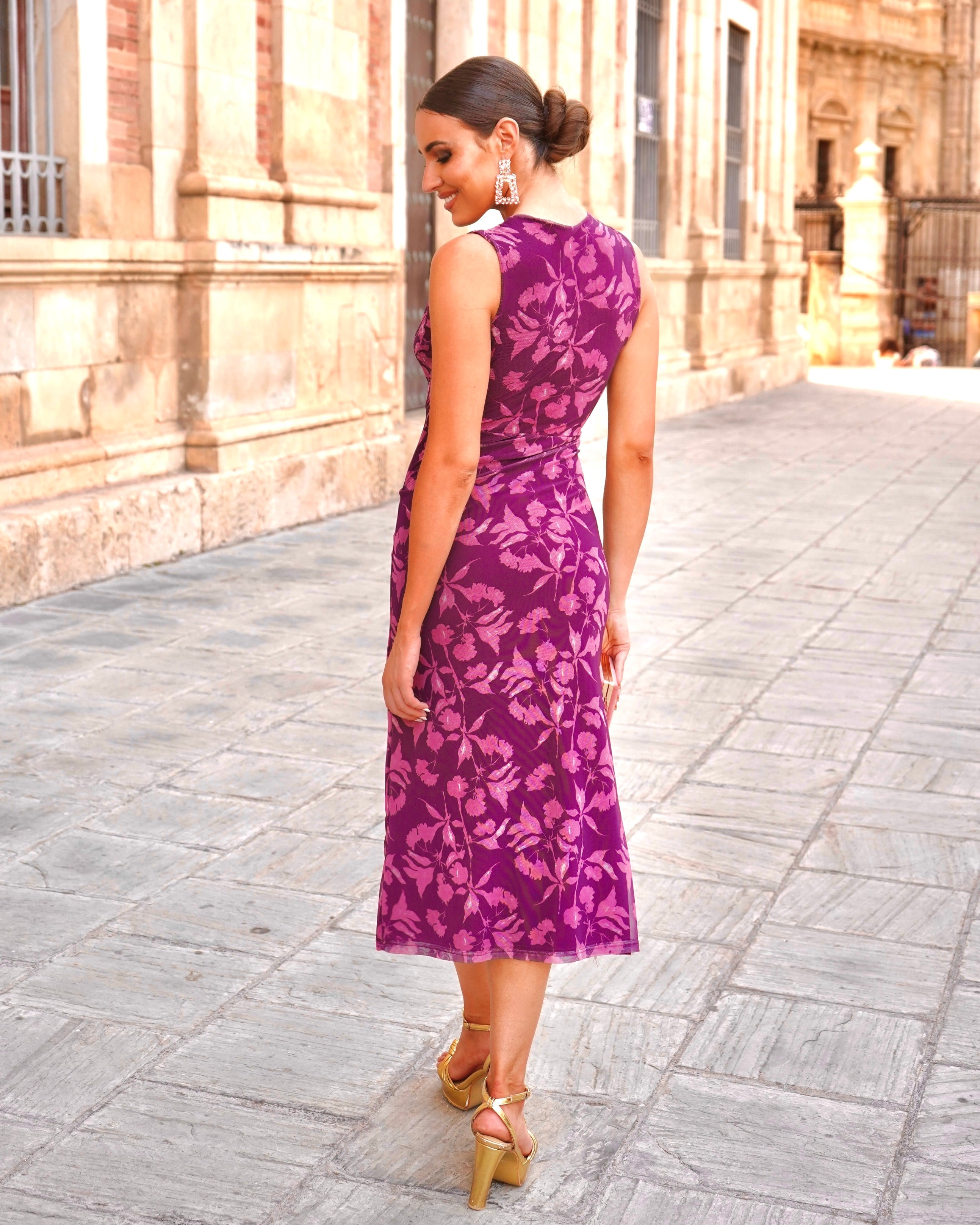 Vestido Rosaura Berenjena