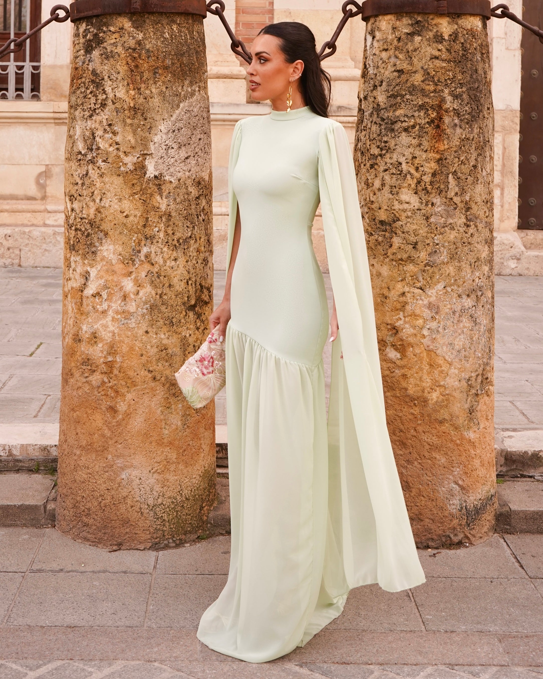 Vestido Gladis Verde Menta