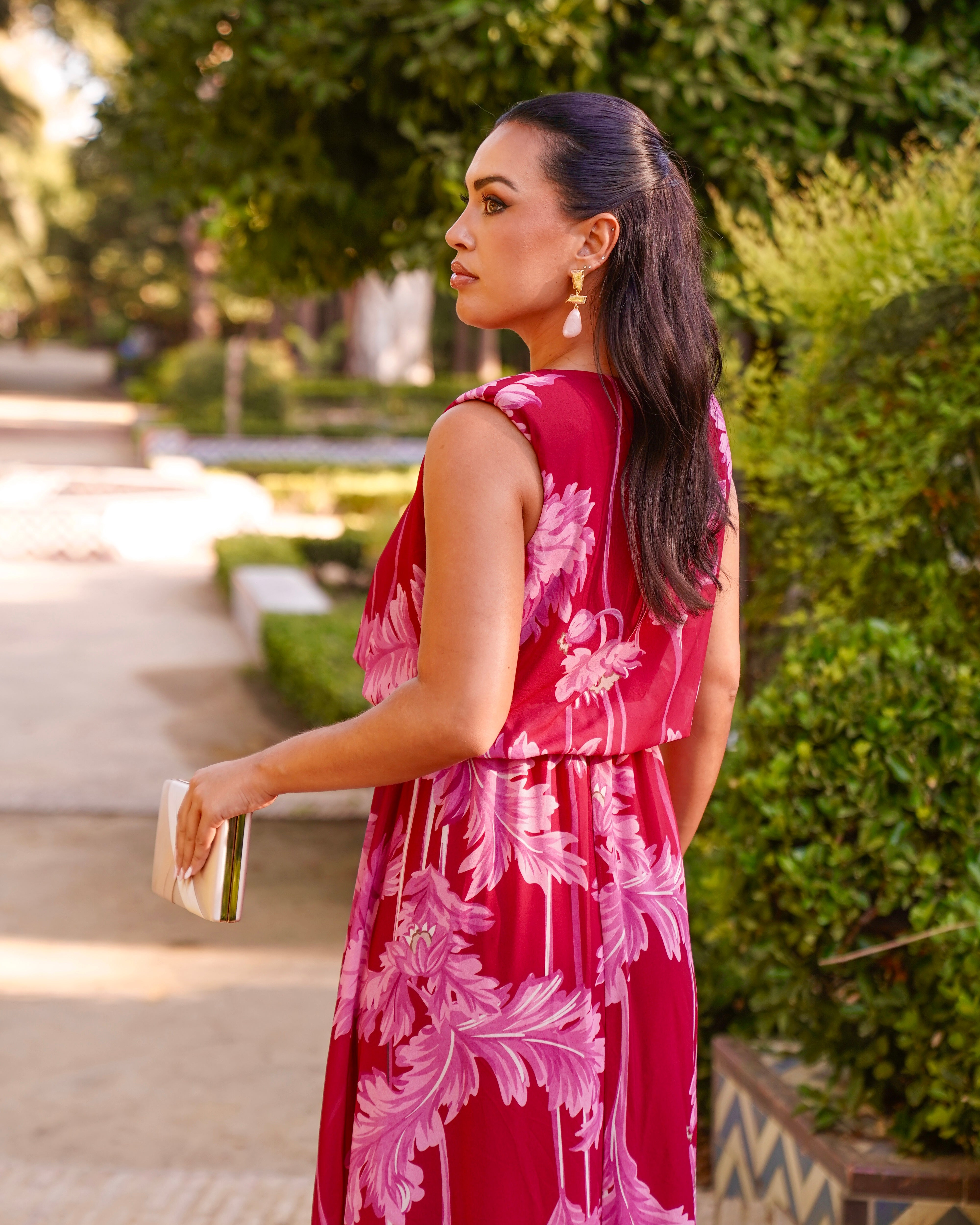 Vestido Lily Rosa/Rojo