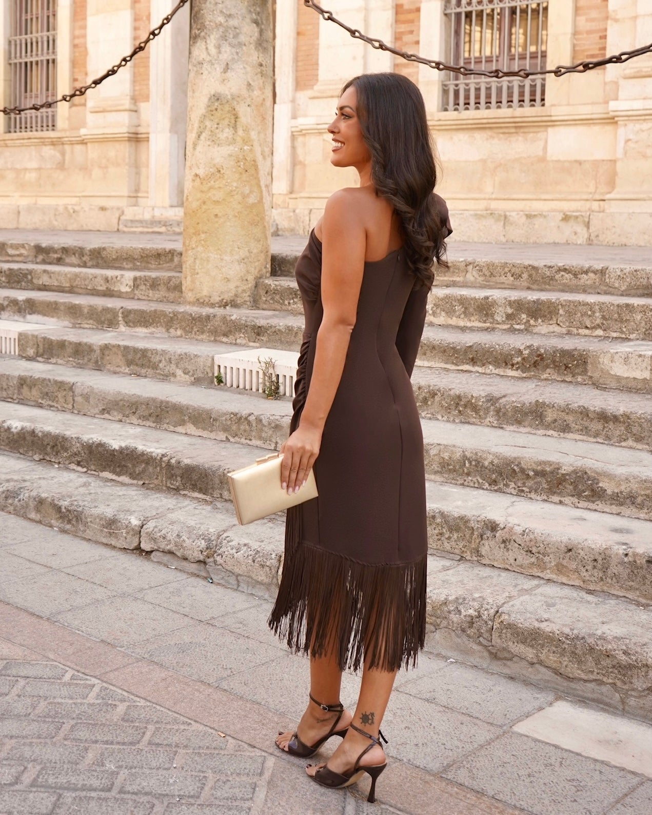 Vestido Casilda chocolate