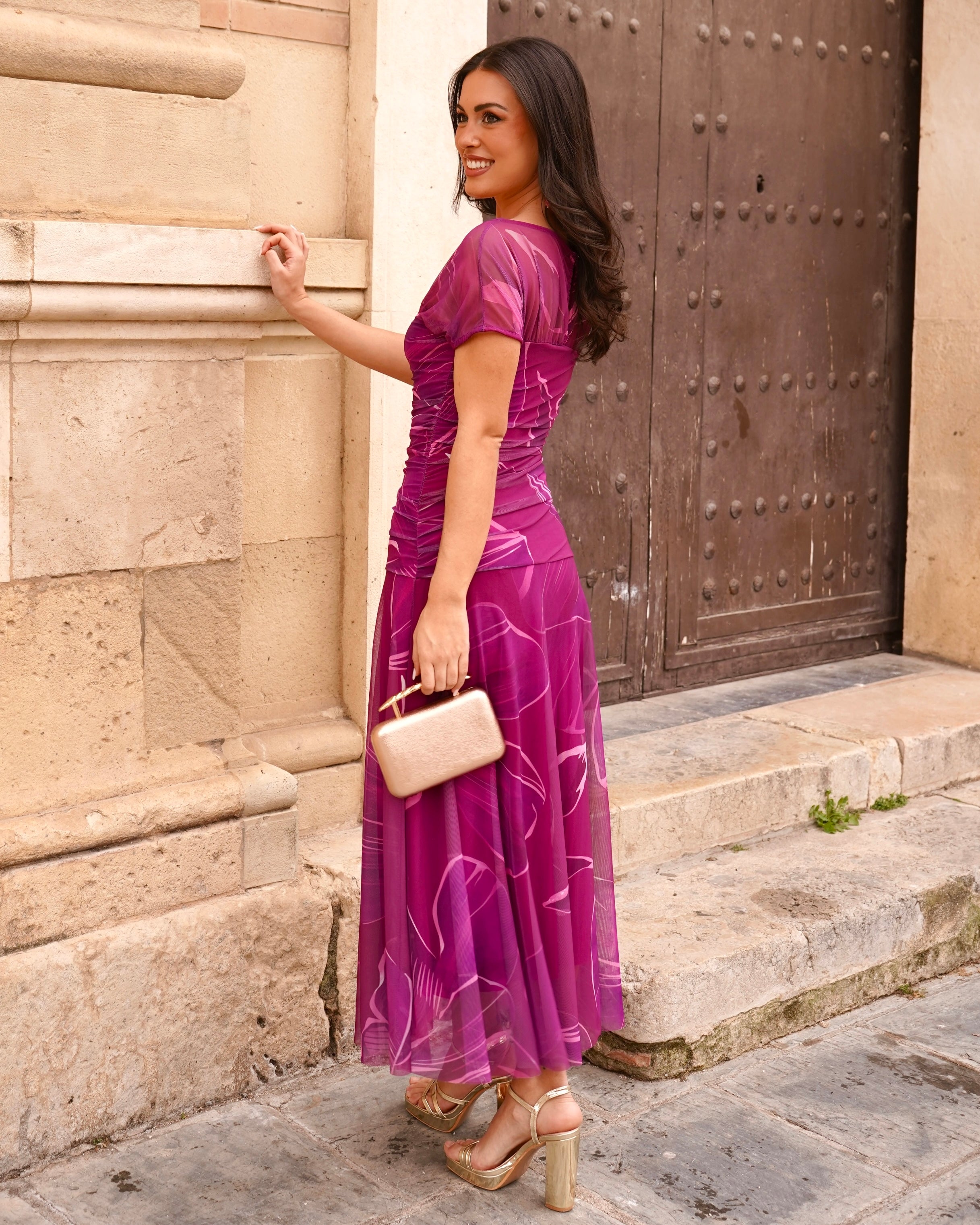 Vestido Leila Buganvilla