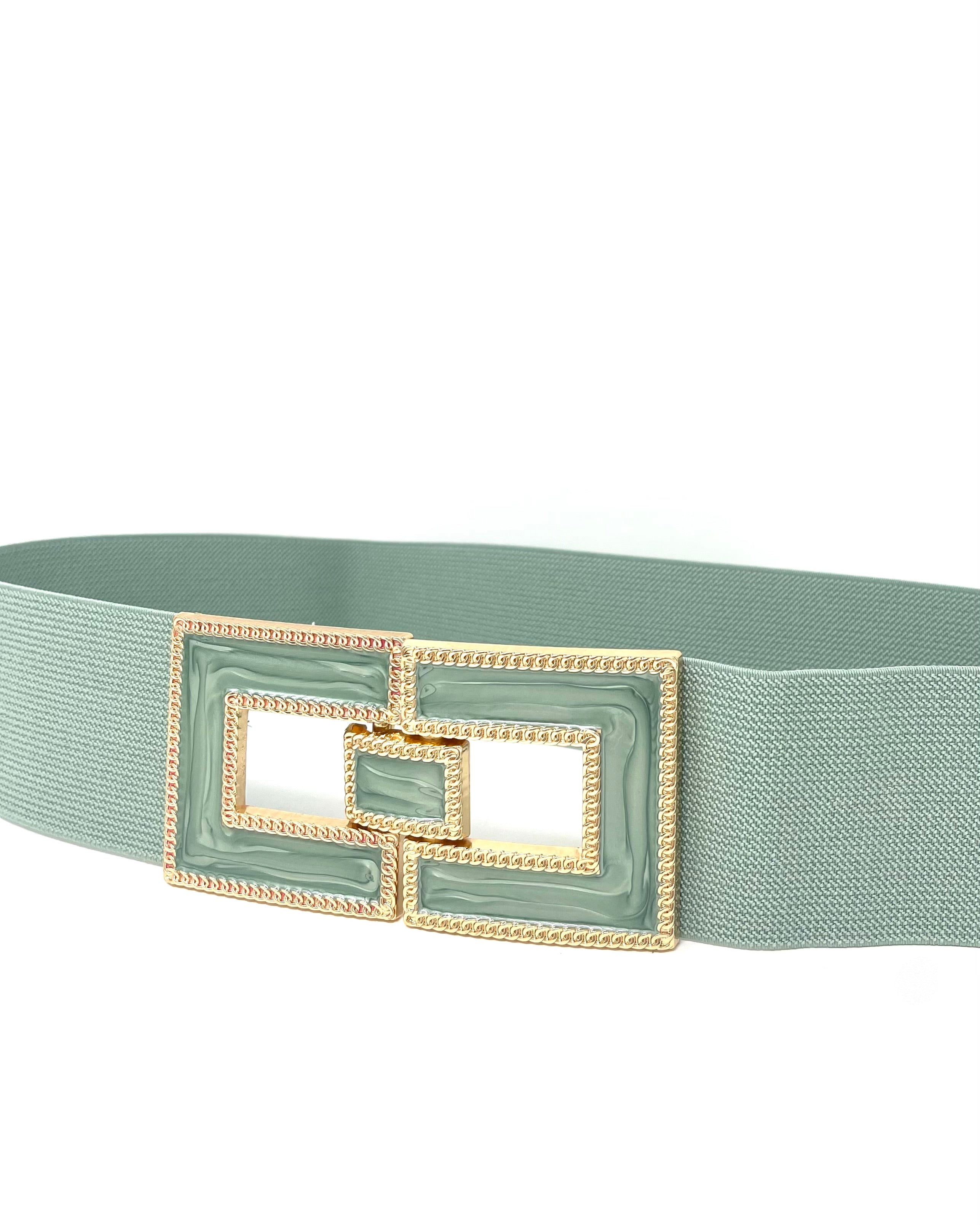 Cinturón Málaga verde agua