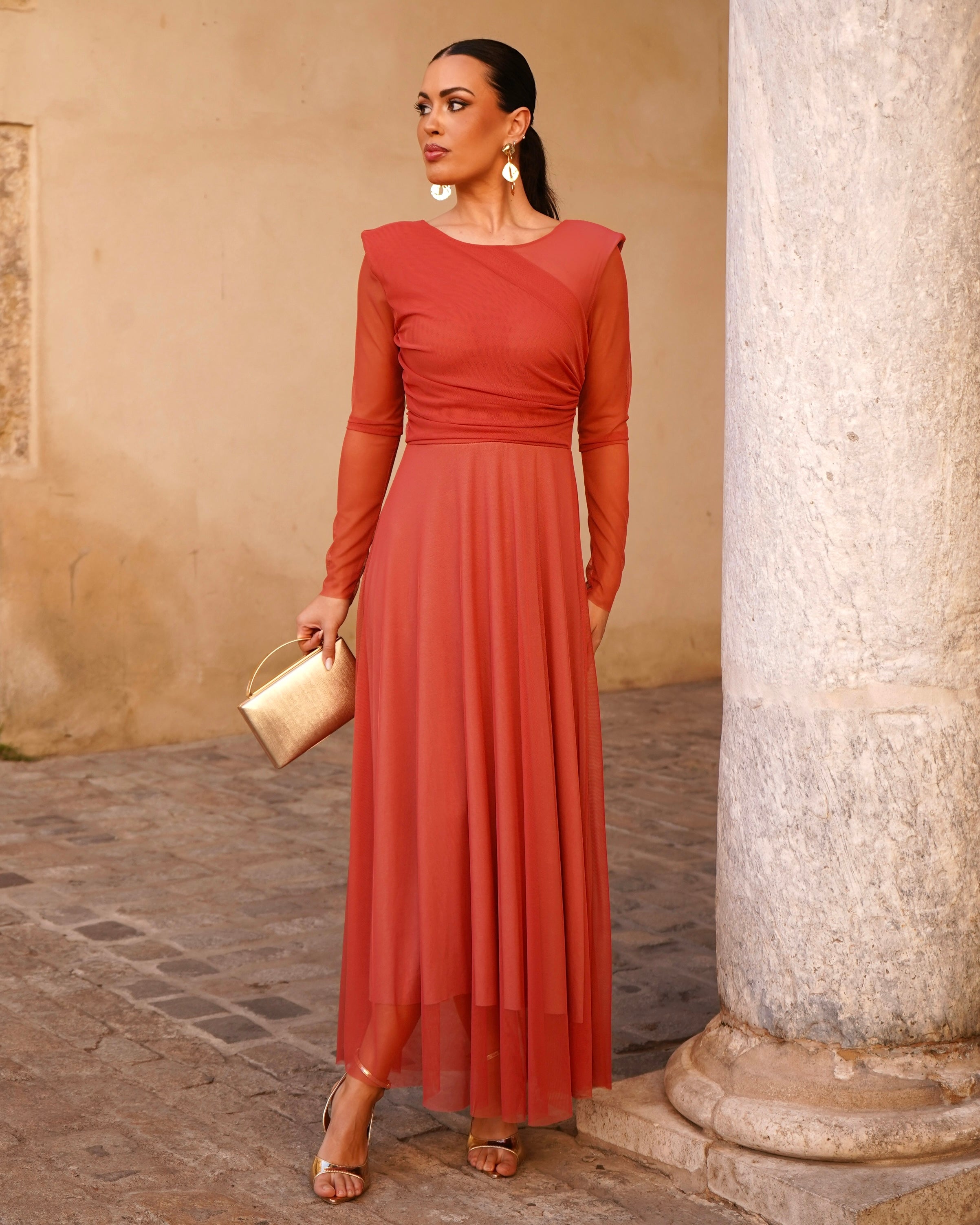 Vestido Paula Teja