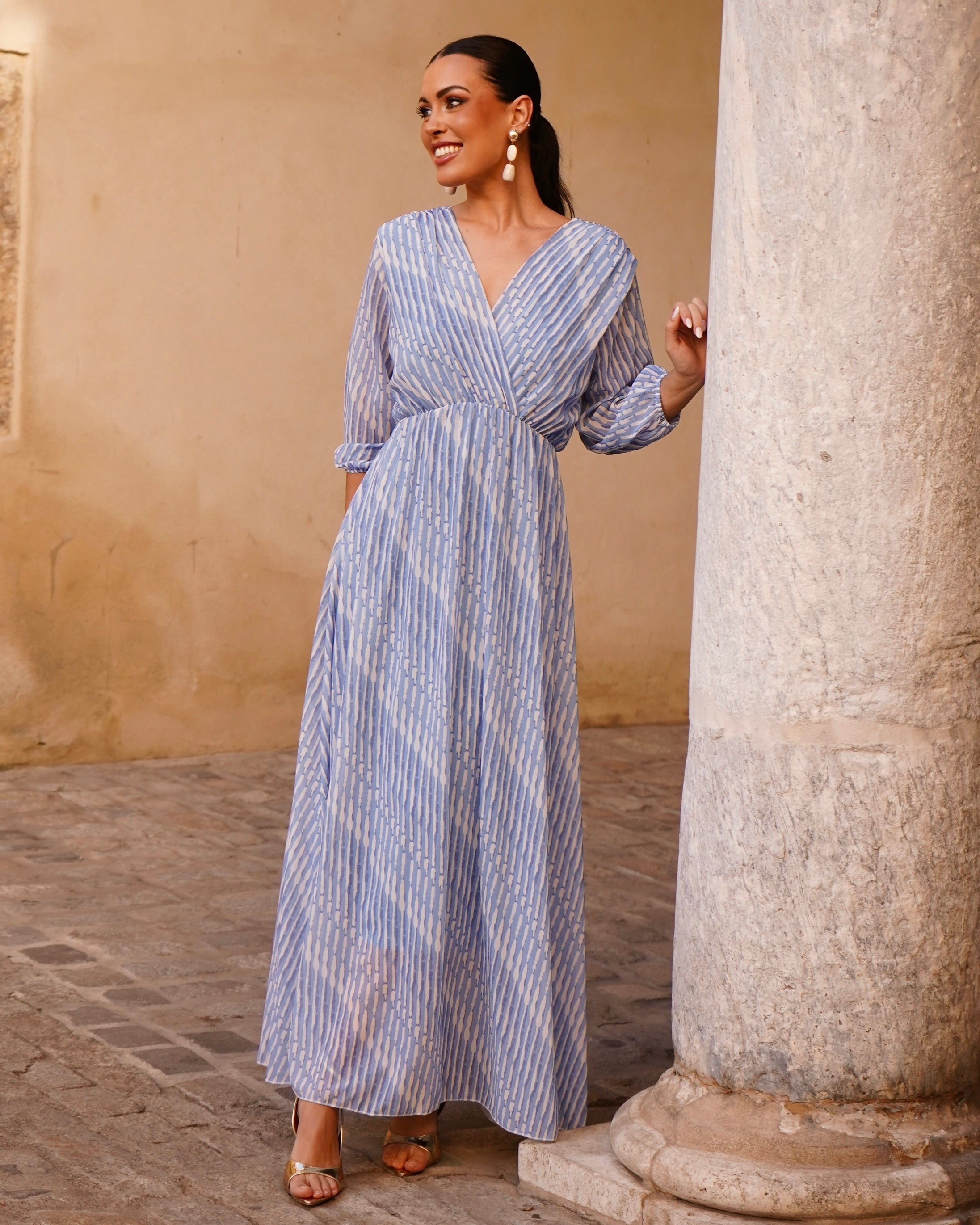 Vestido Belén Azul