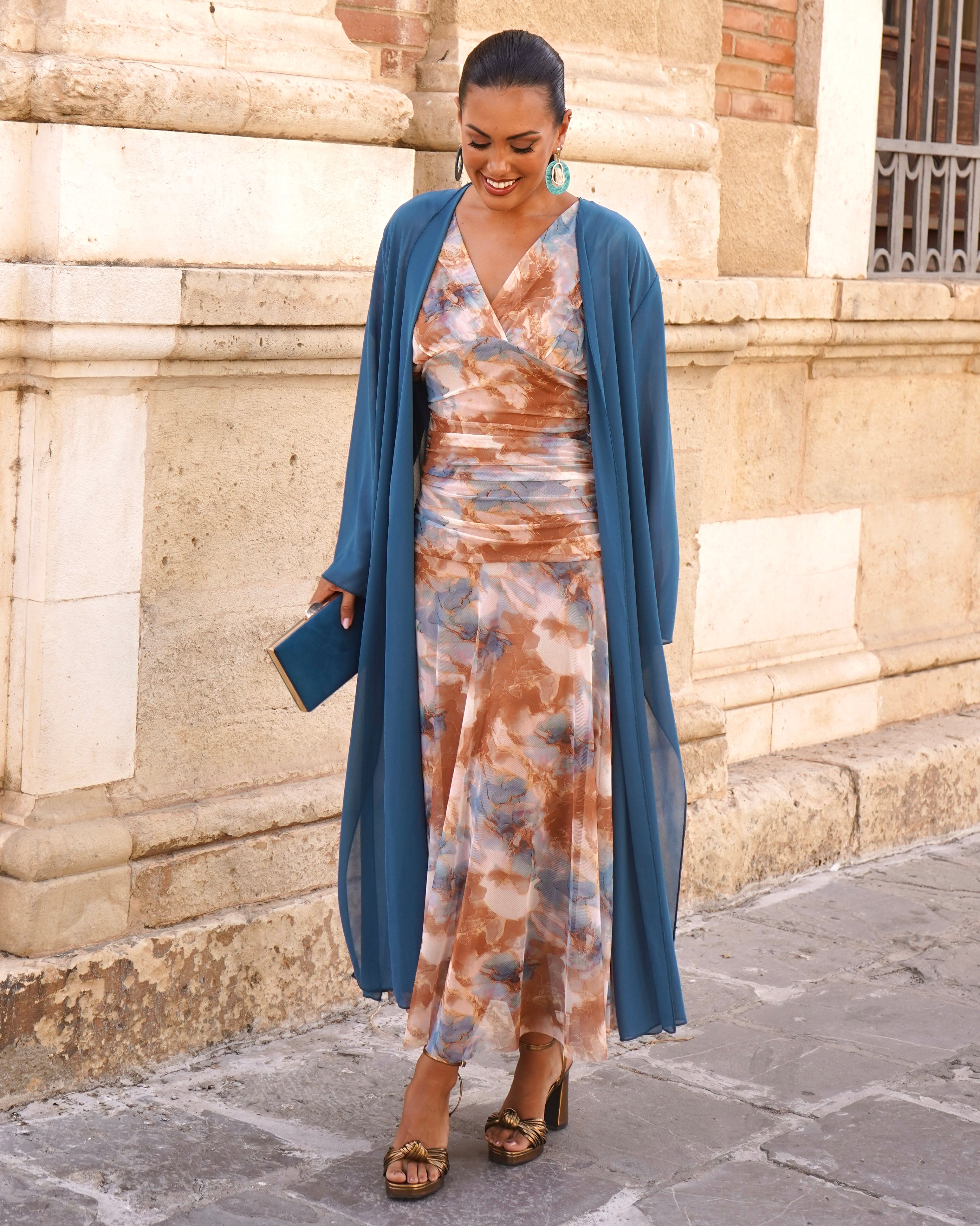 Chiffon frock coat