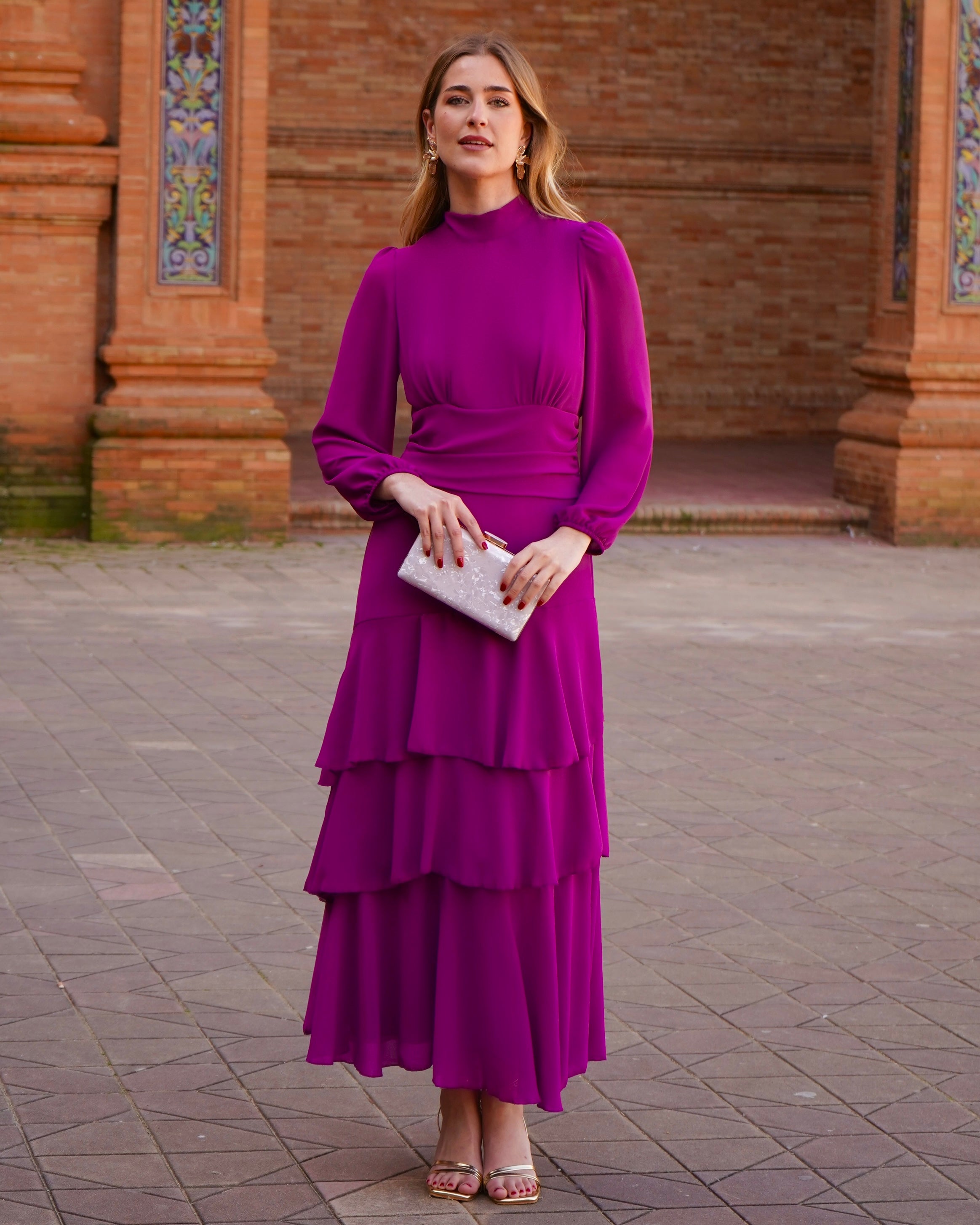 Vestido Julieta Buganvilla