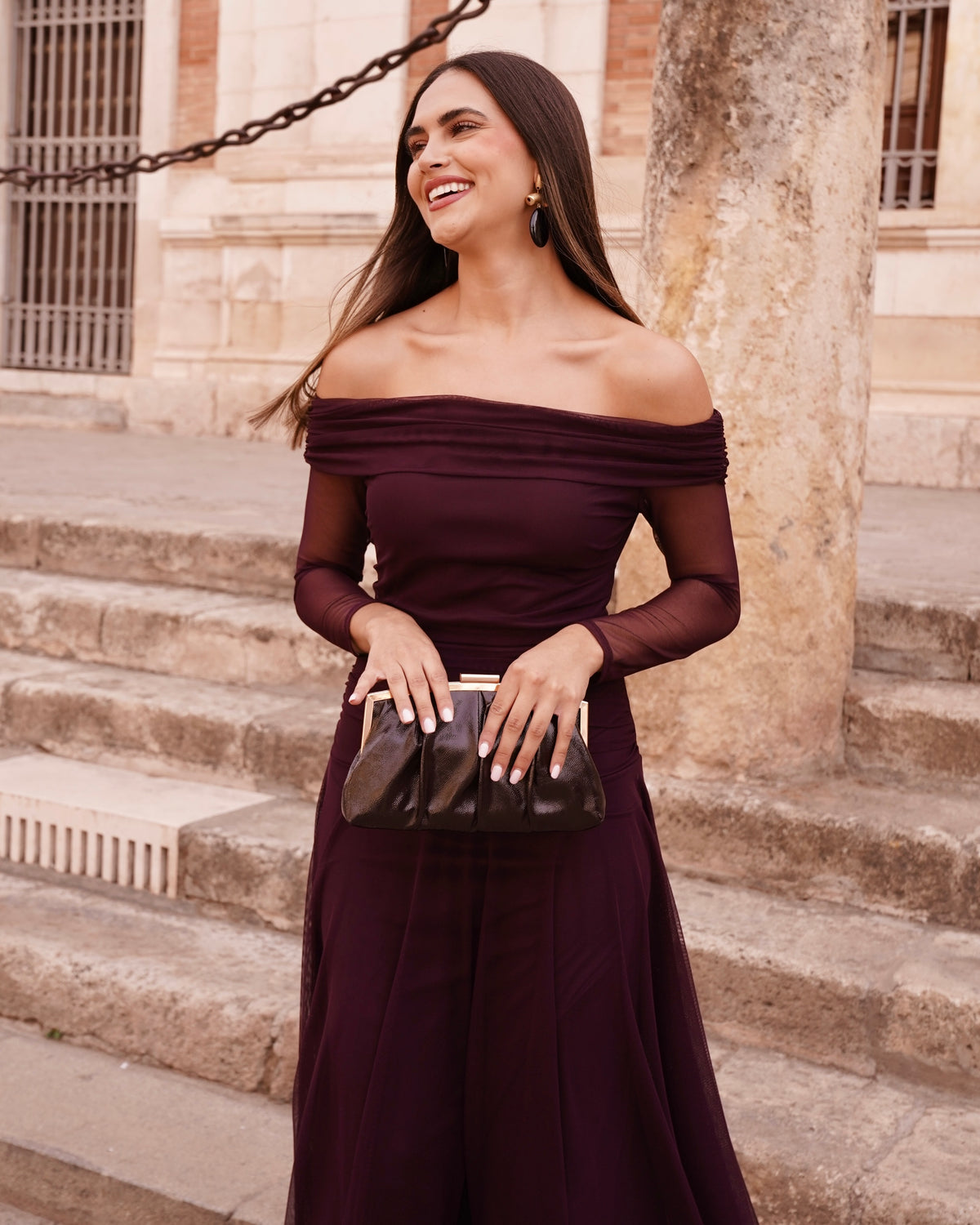Vestido Valentina Berenjena