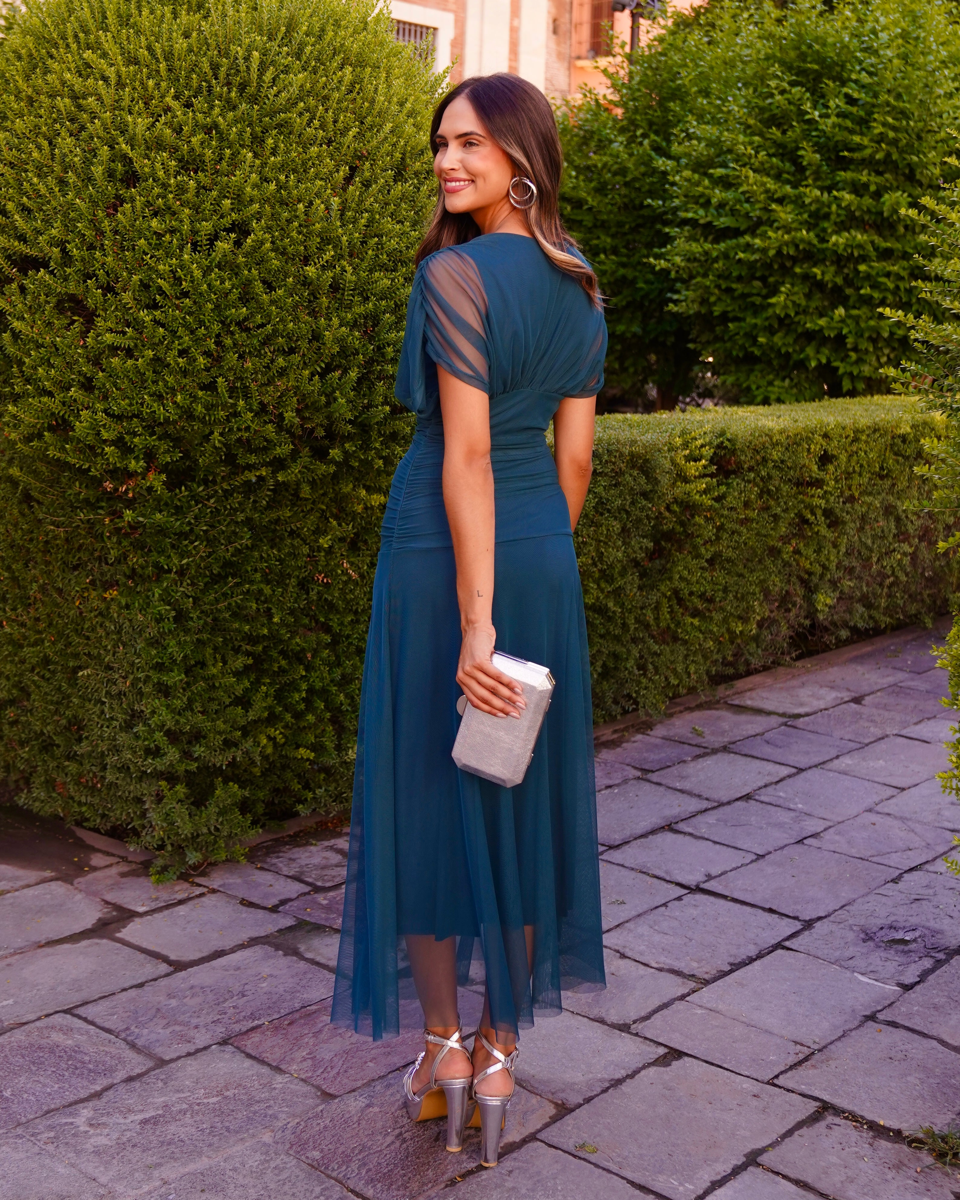 Vestido Carmela Petróleo