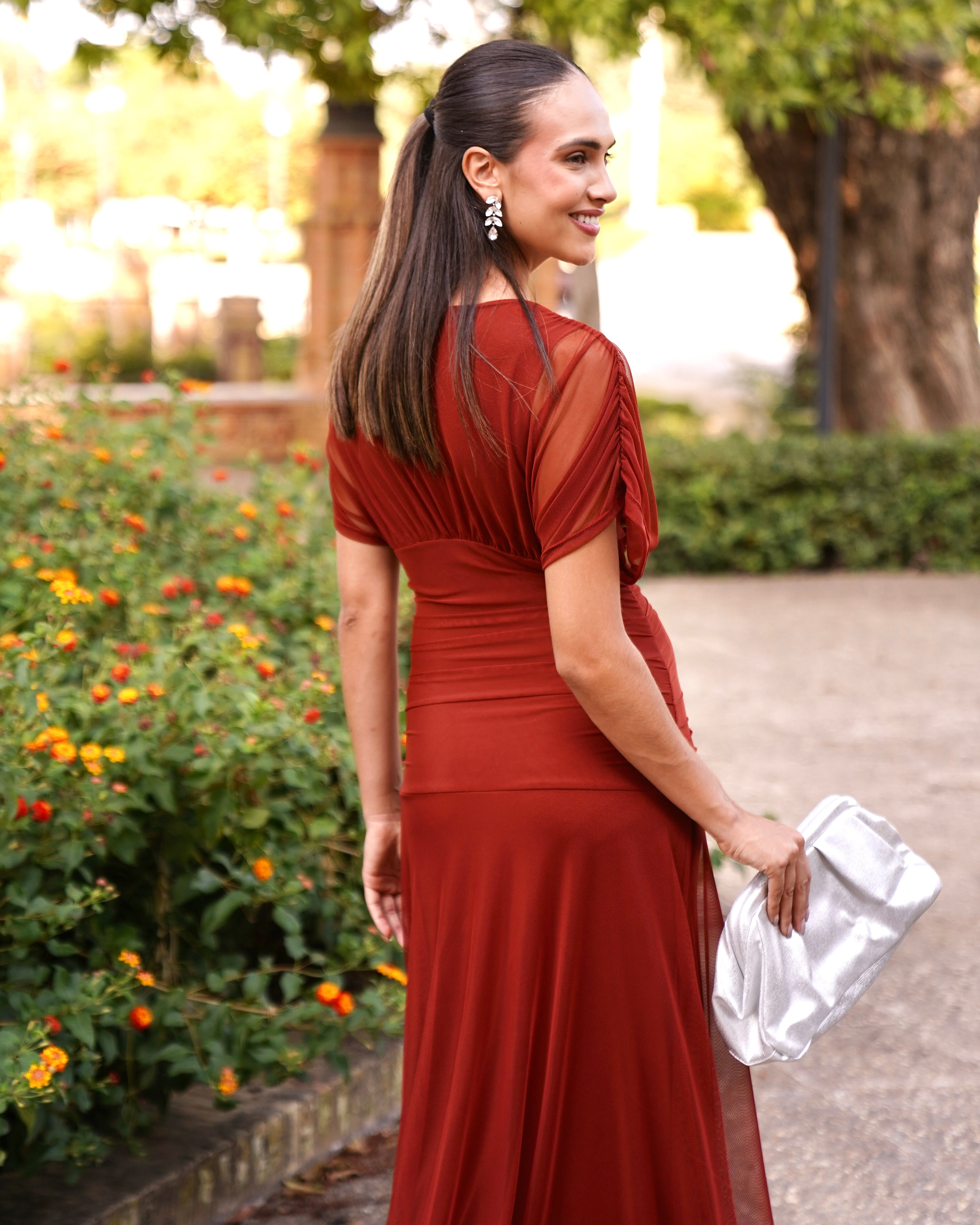 Vestido Carmela Teja