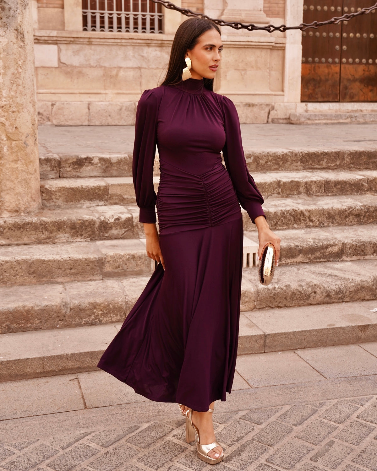 Vestido Ivanna Berenjena