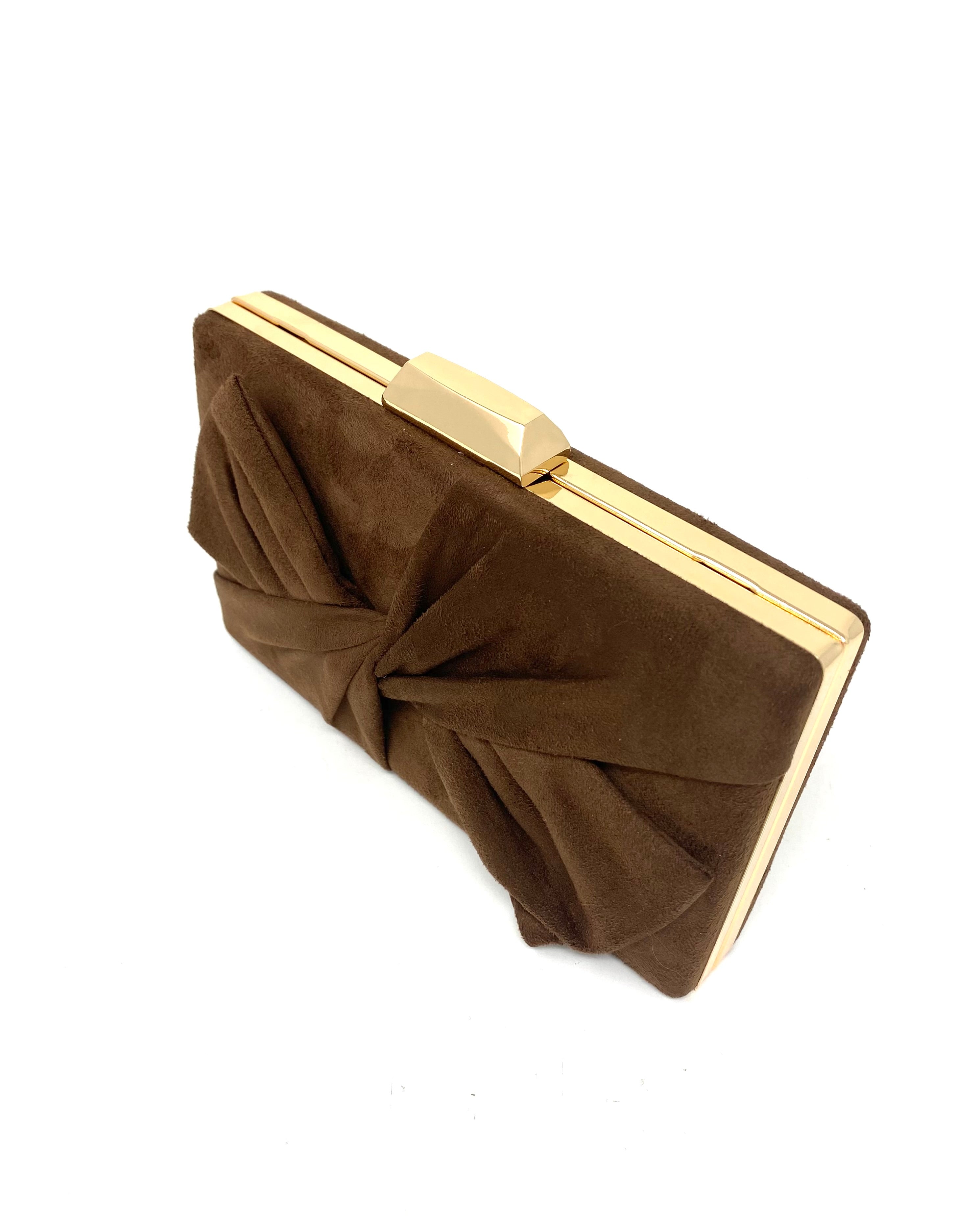 Clutch lazada marrón
