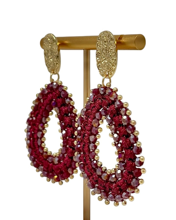 Pendientes Granada Cereza