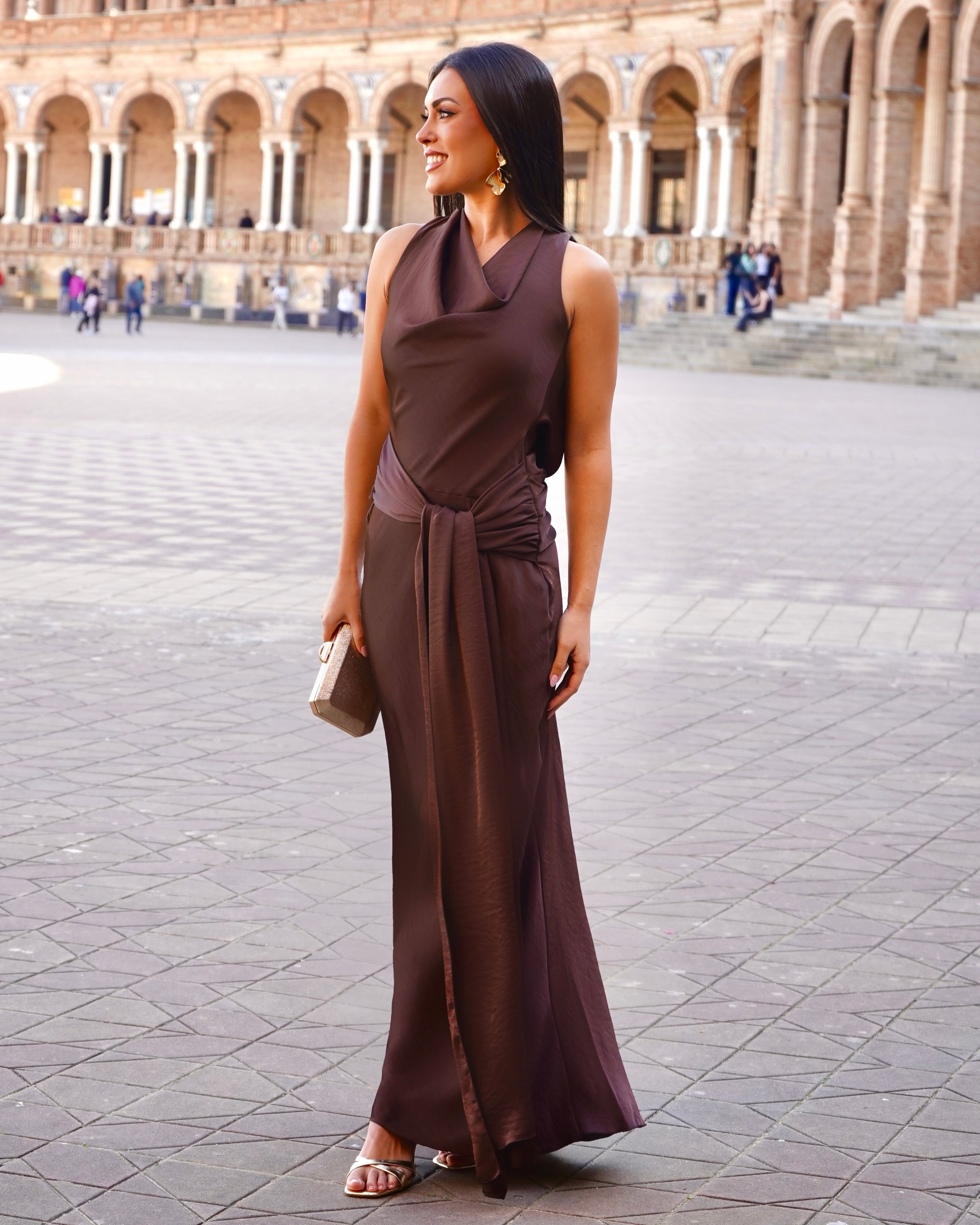 Vestido Banús Chocolate