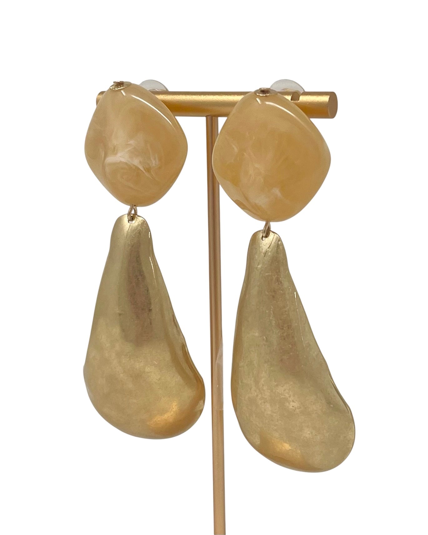 Pendientes Olaya Beige