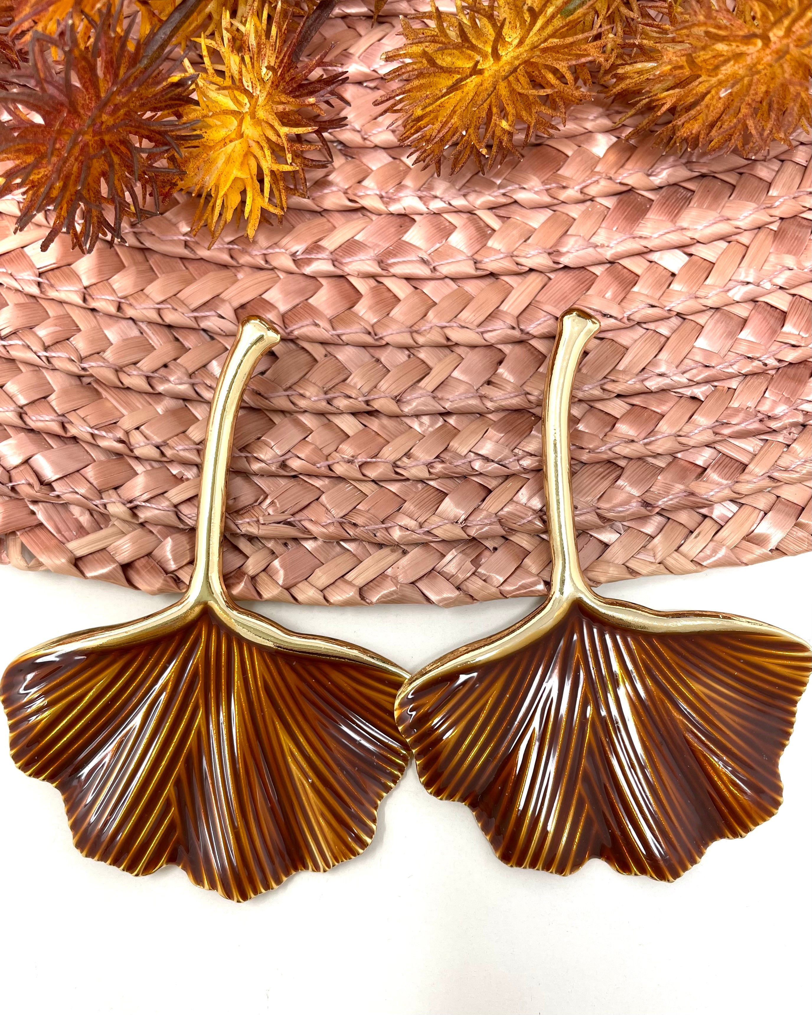 Pendientes Nadia marrón
