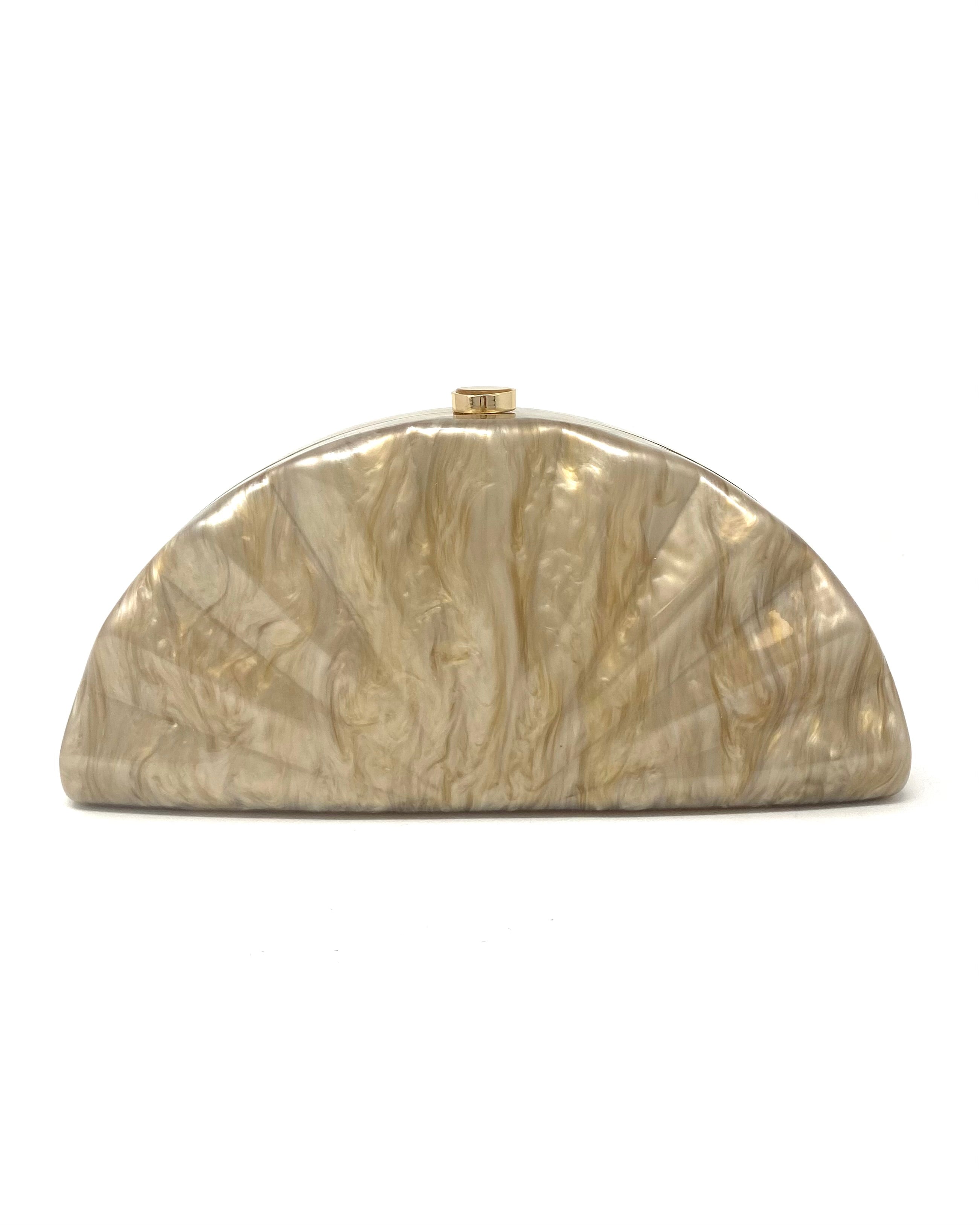 Bolso Abanico beige tostado