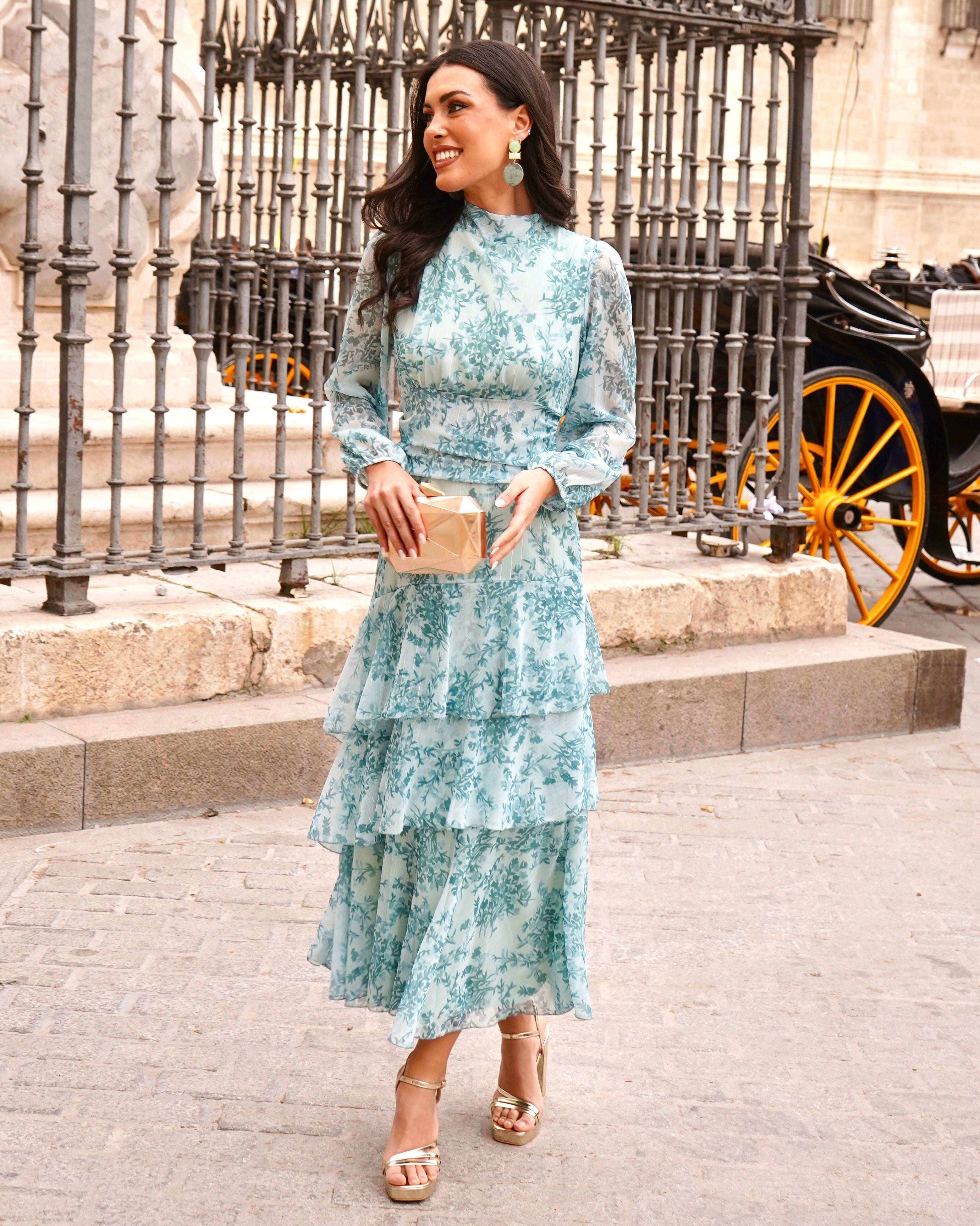 Vestido Marisol Verde Agua