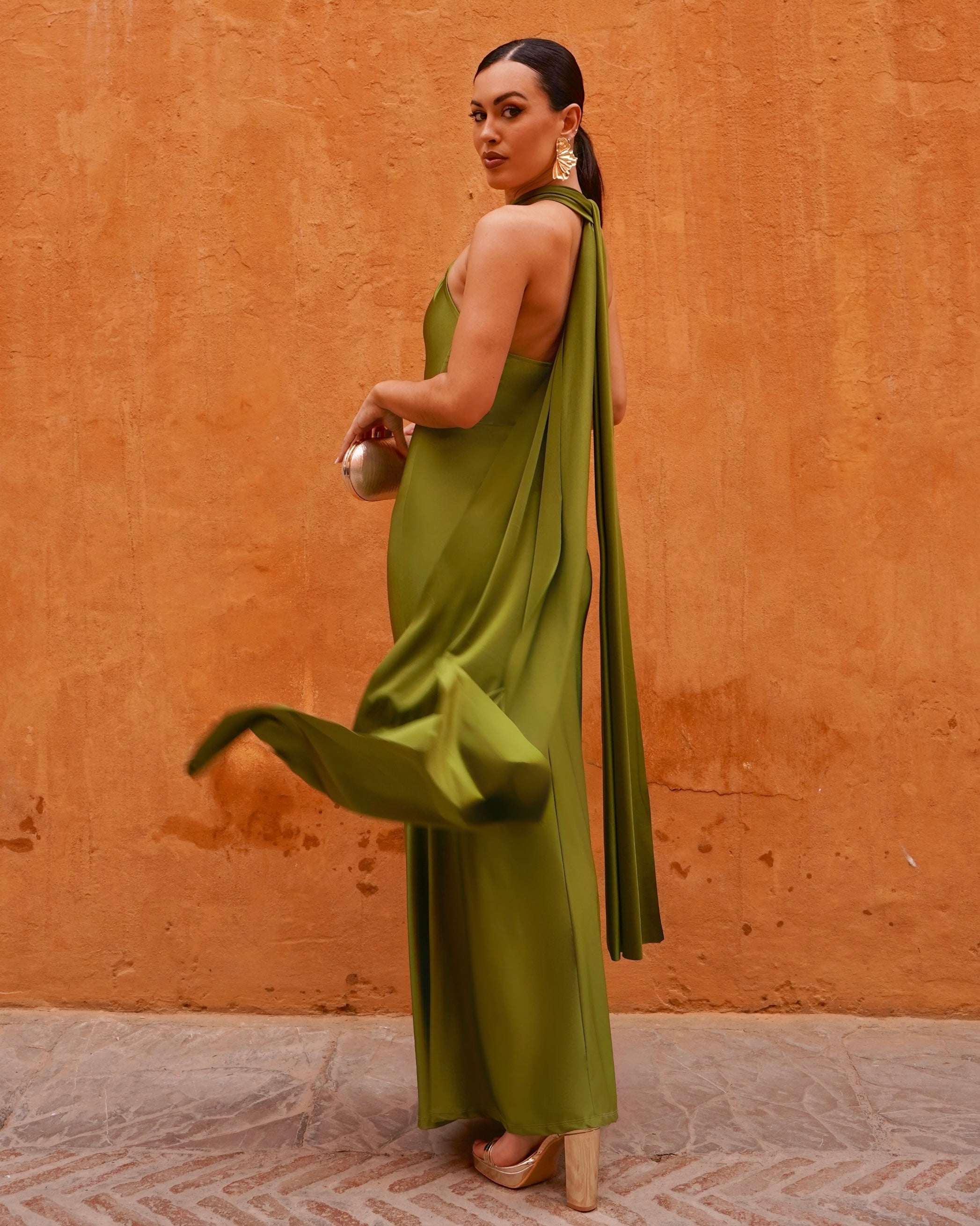Vestido Amore Verde Oliva