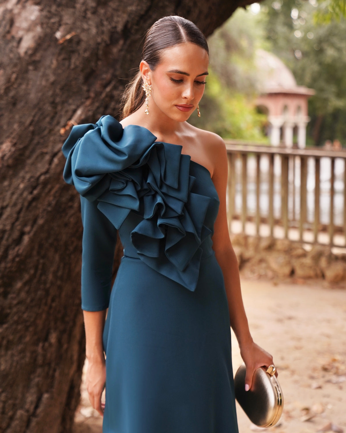 Vestido Alcázar Verdoso