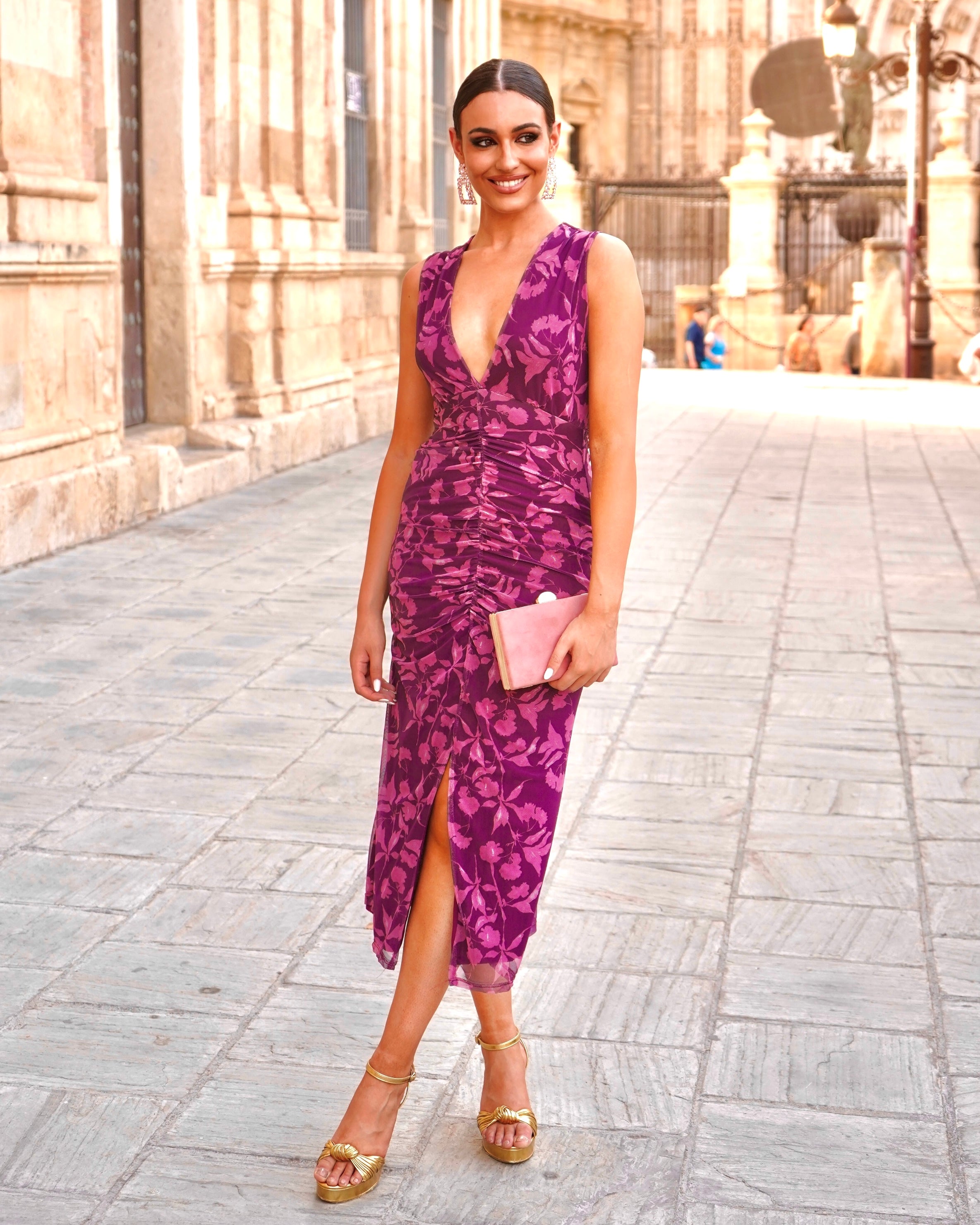 Vestido Rosaura Berenjena