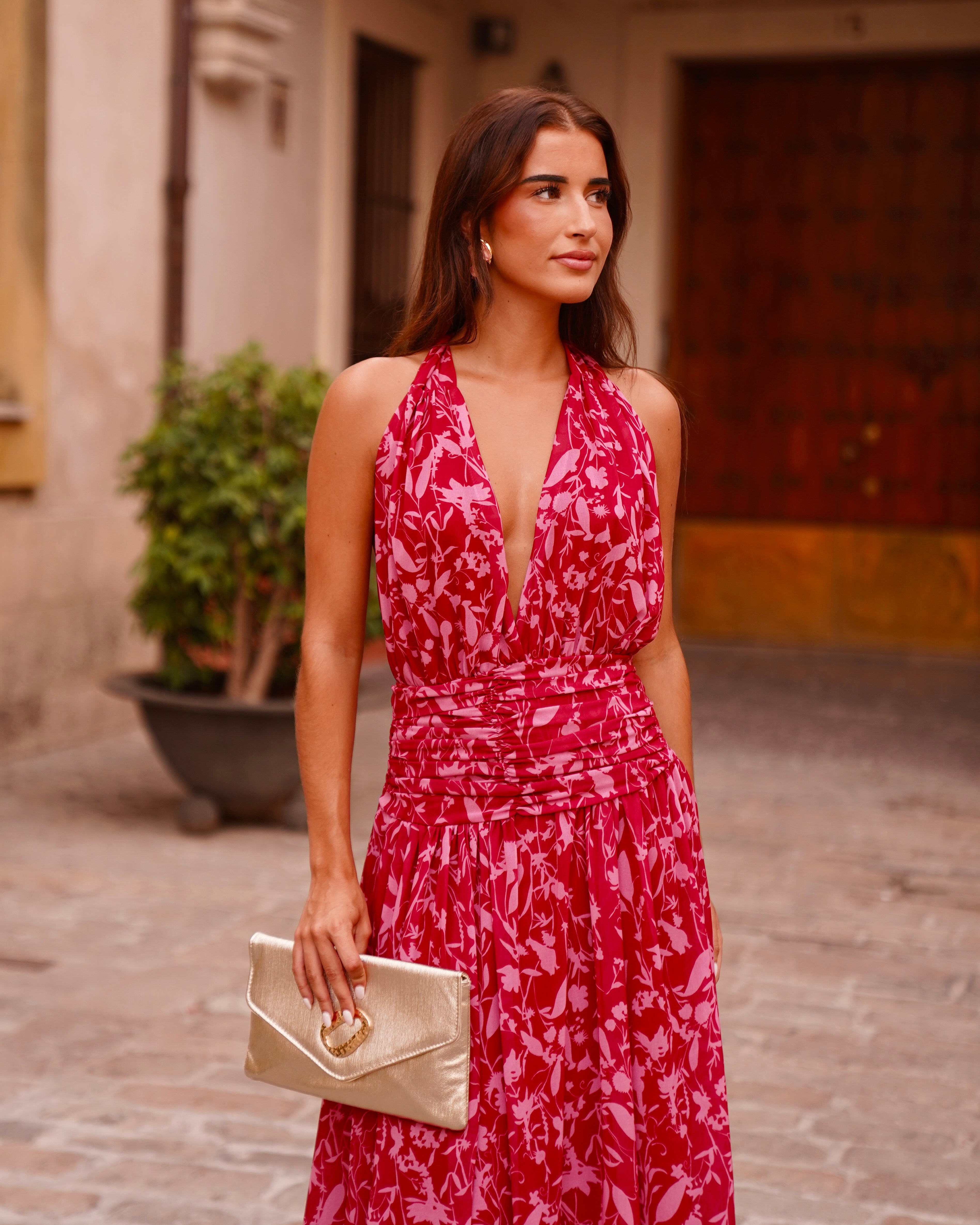 Vestido Alexia Rojizo