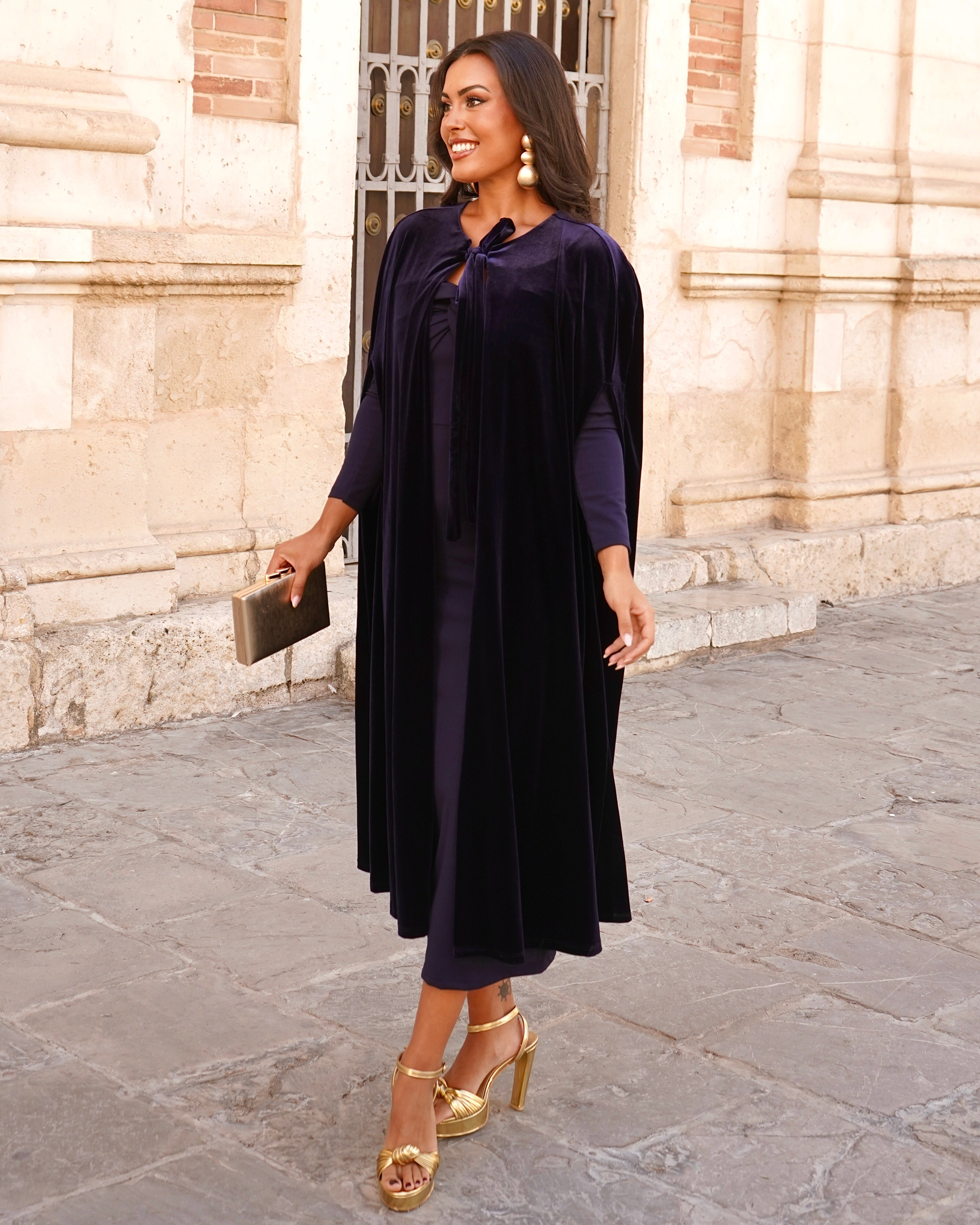 Capa Larga Terciopelo