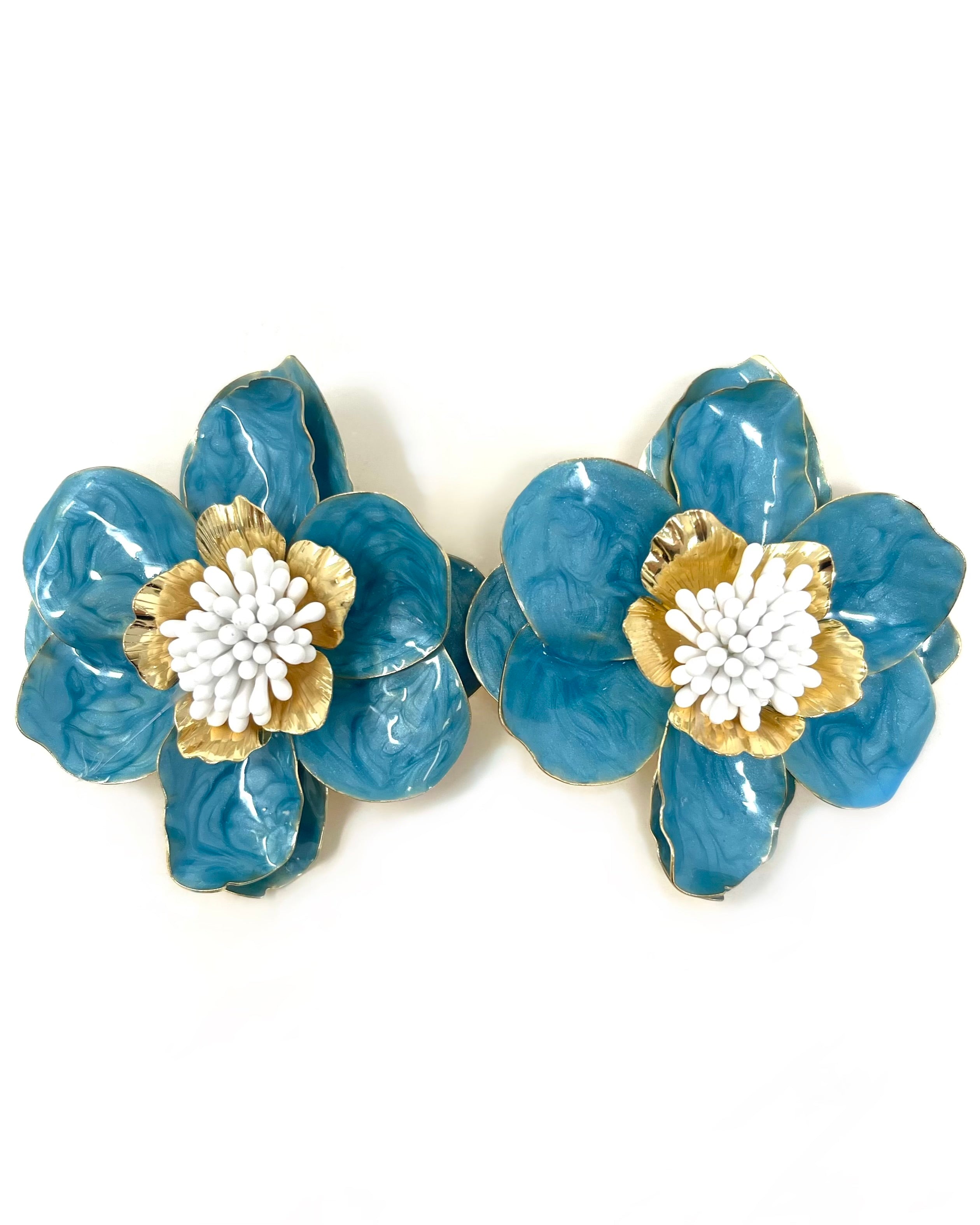 Pendientes Jamaica azul