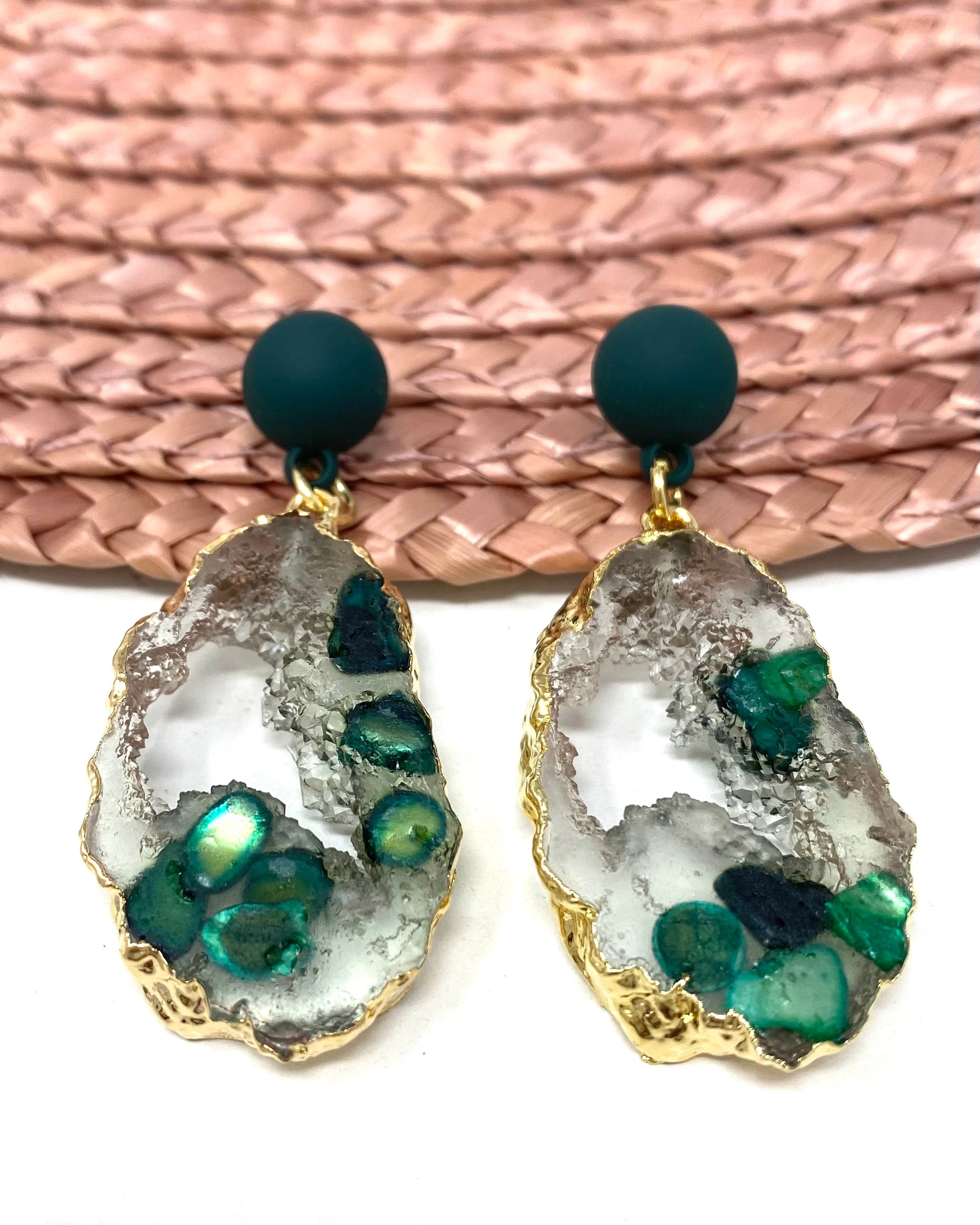Green Emerald Earrings