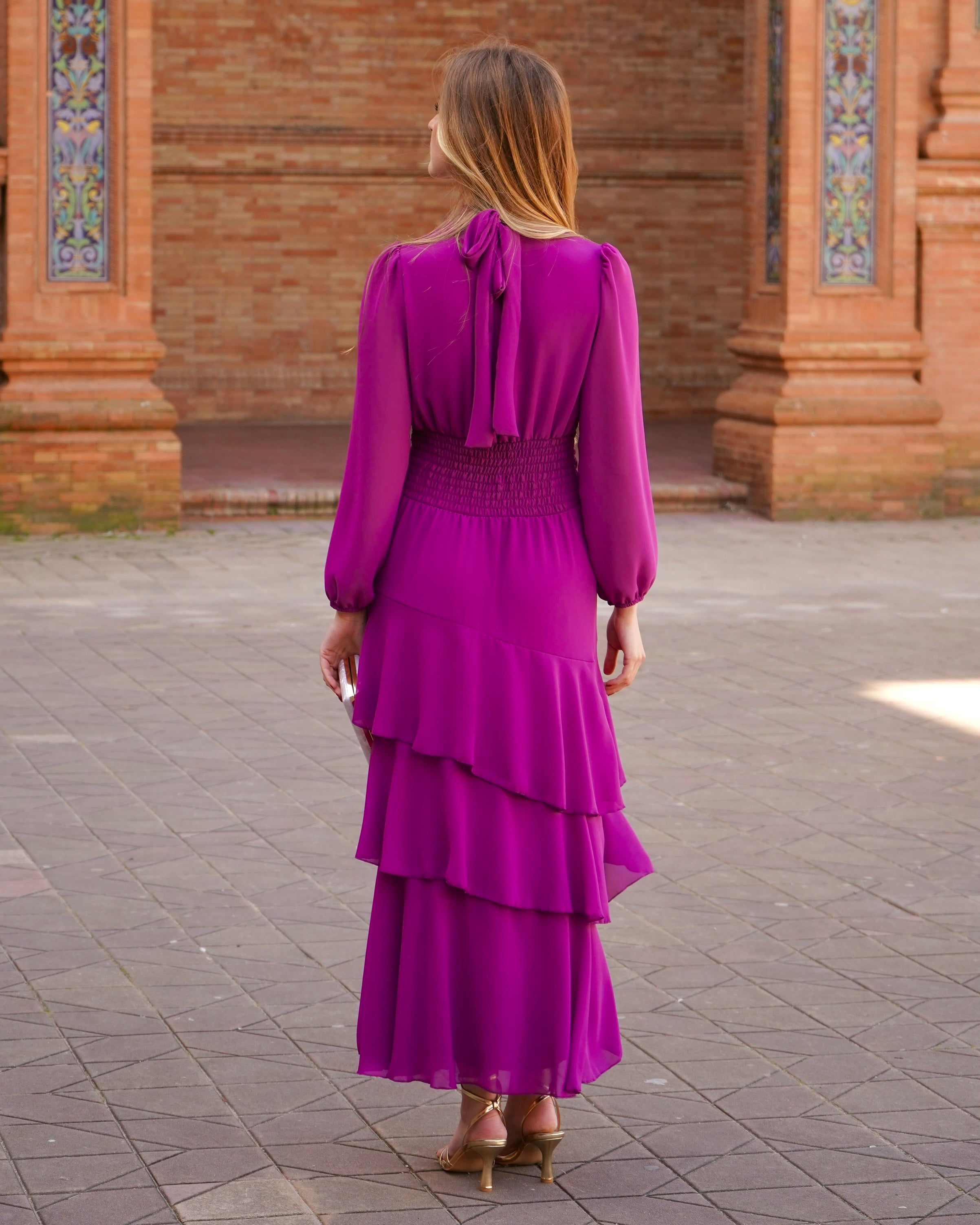 Vestido Julieta Buganvilla