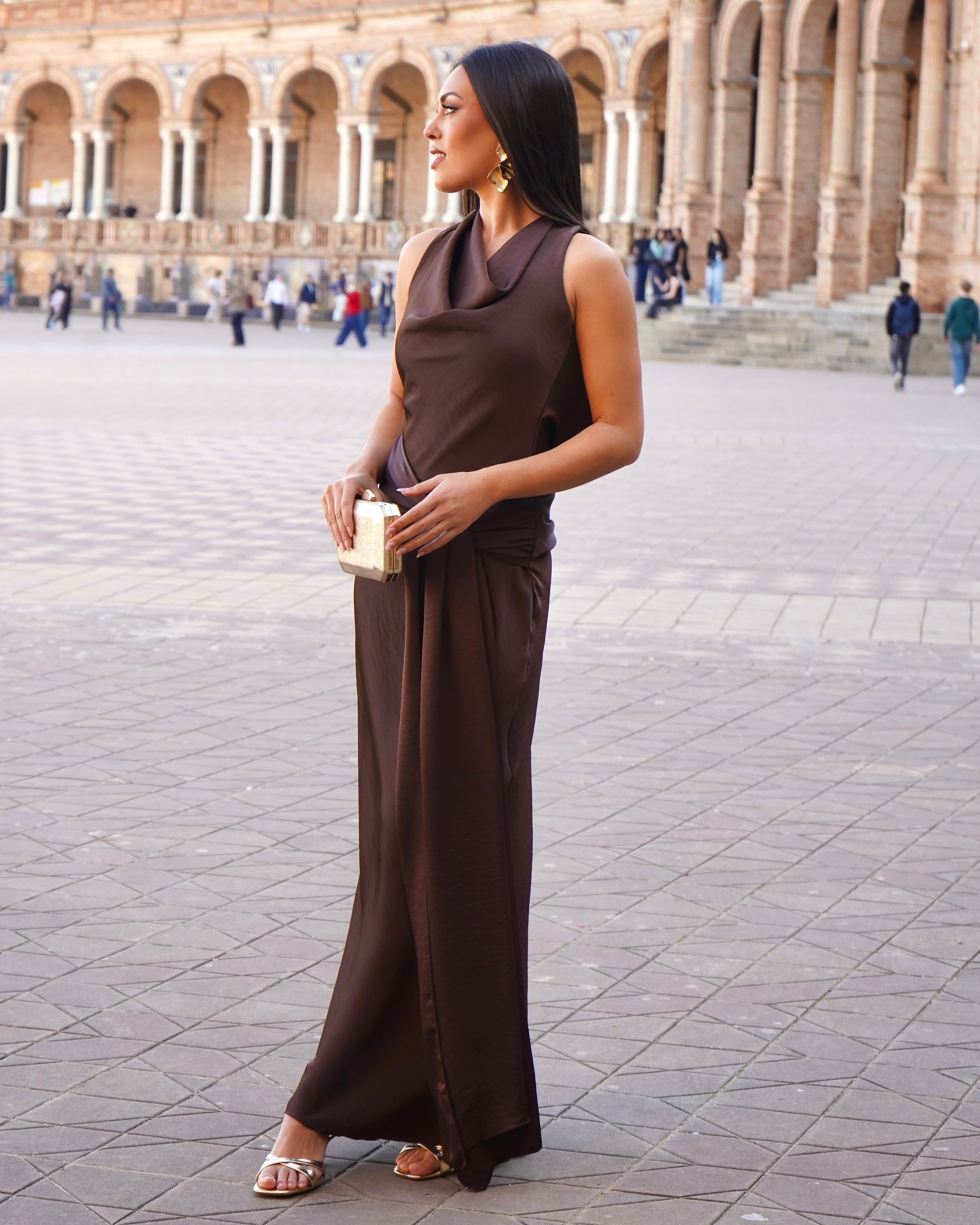 Vestido Banús Chocolate