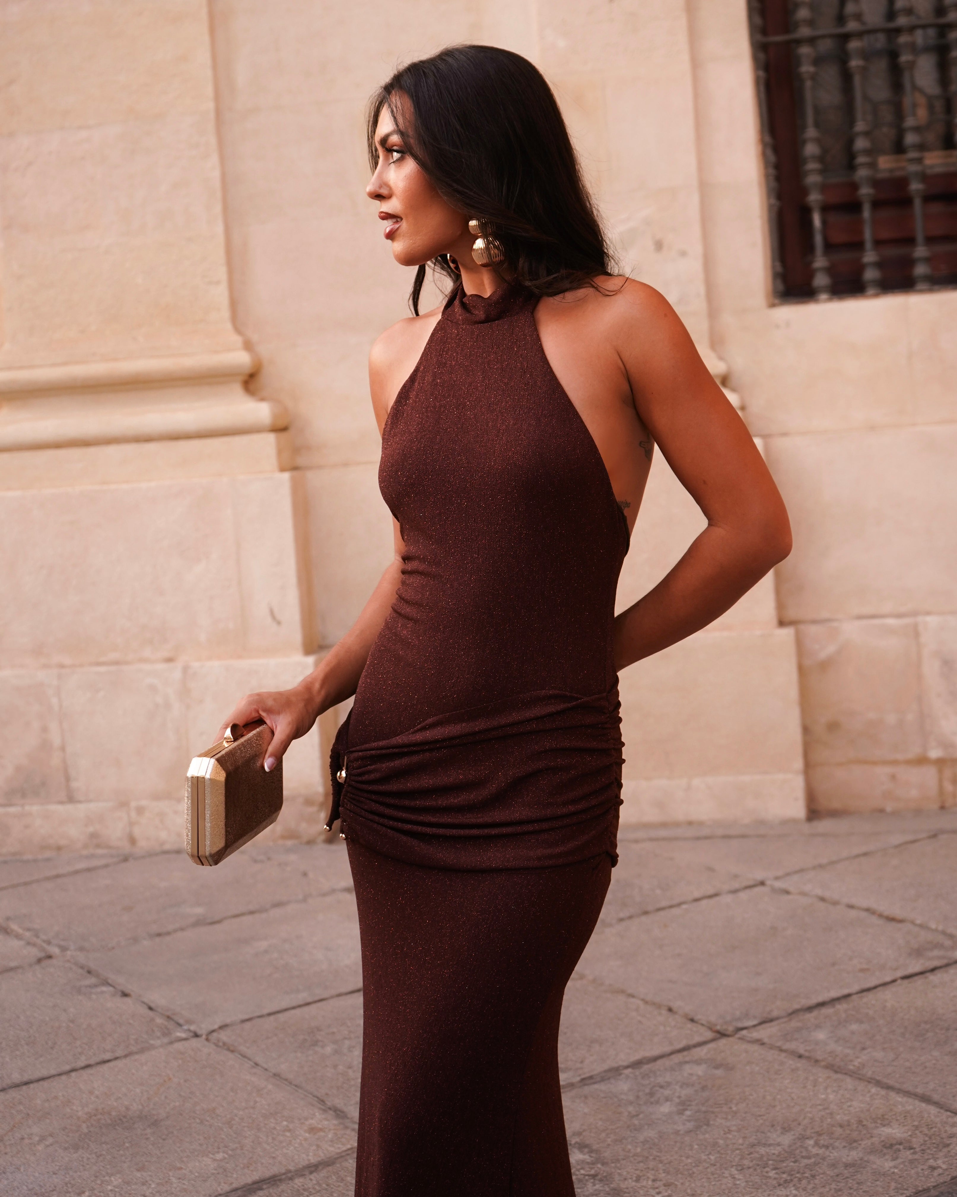 Vestido Ariadna Chocolate