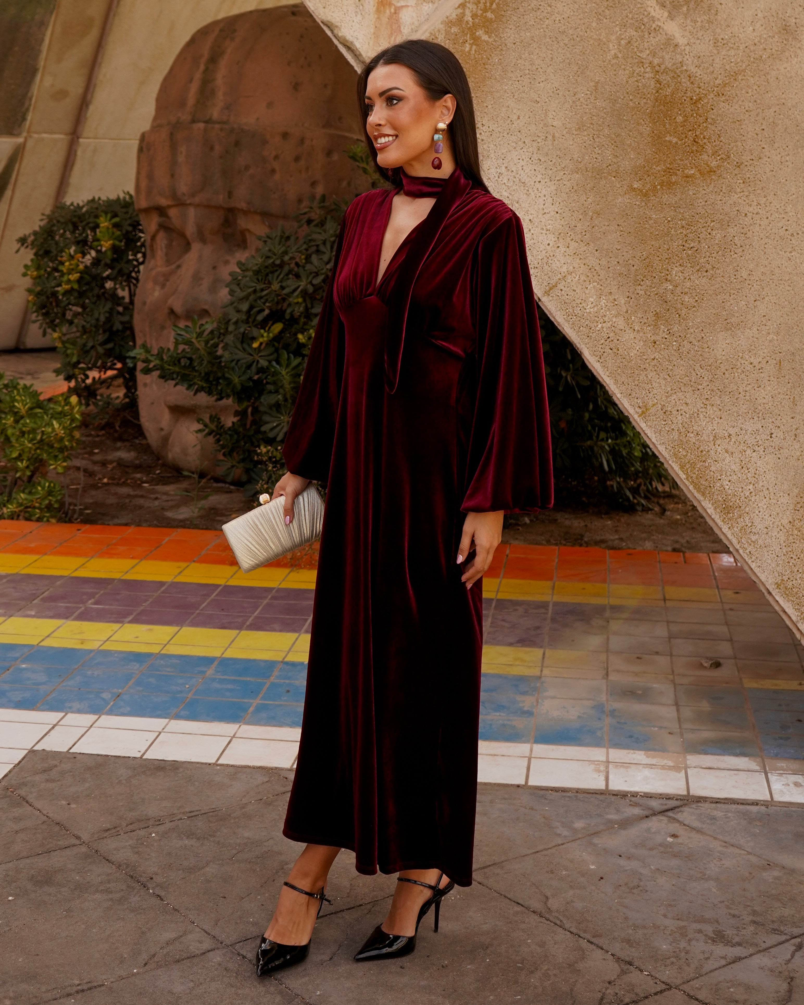 Vestido Alexia Burdeos